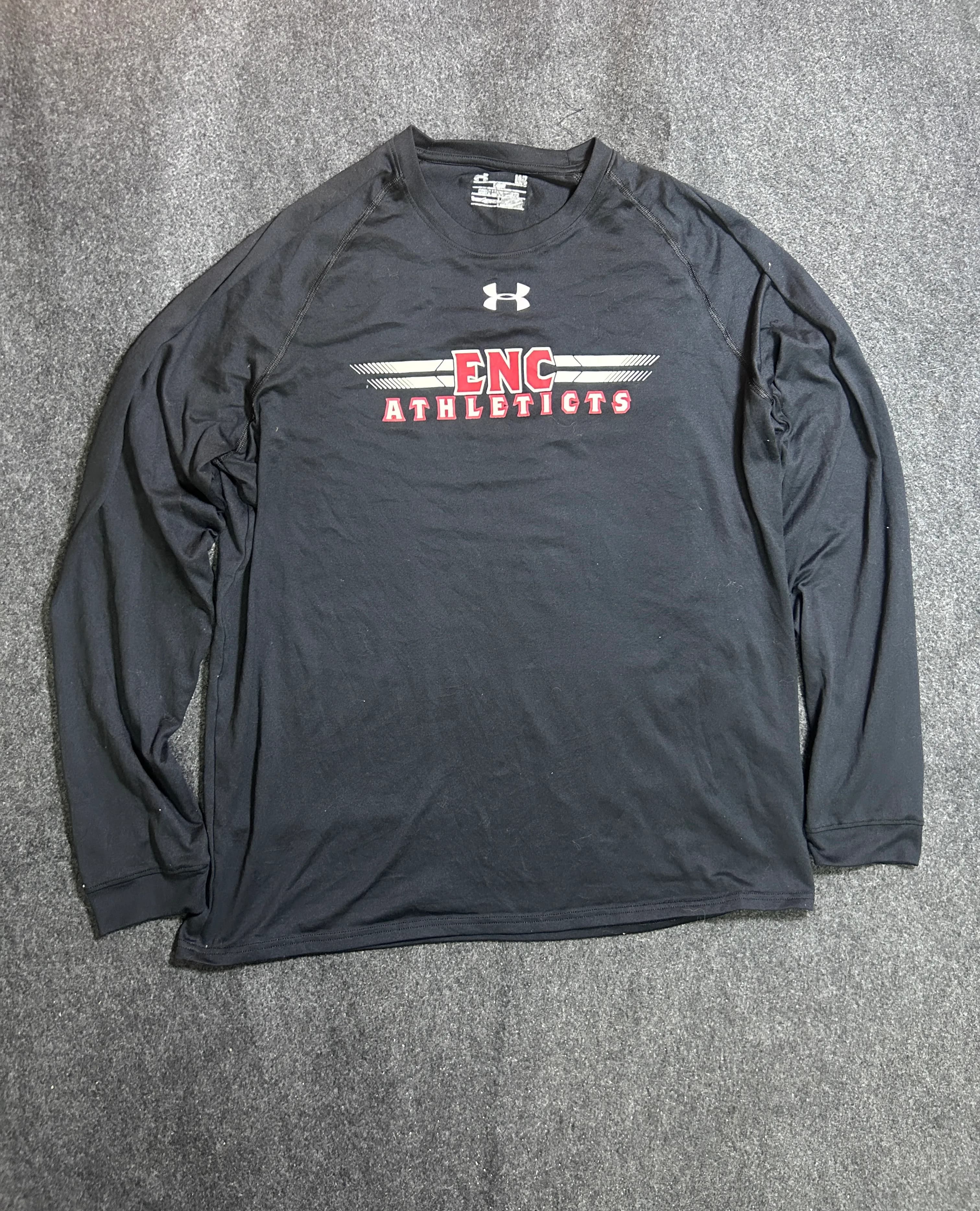 Under Armour ENC Athletics HeatGear Long Sleeve Shirt Men’s XL Black