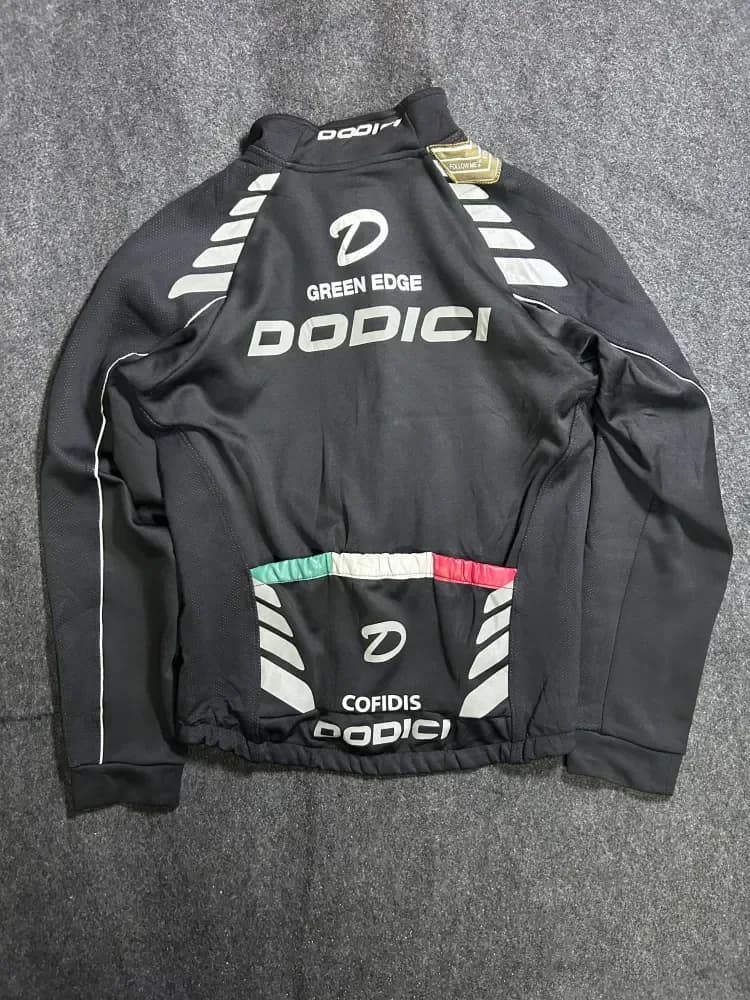 DODICI Riding Jacket Black Full Zip Long Sleeve Made in Korea M