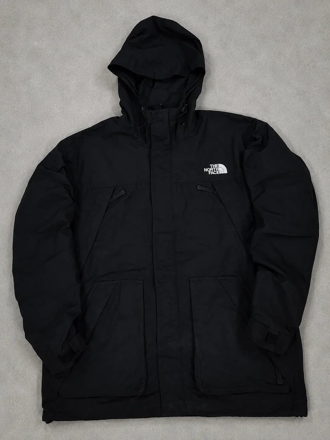 The North Face Hooded Jacket Black  XL Premium Outdoor Windbreaker