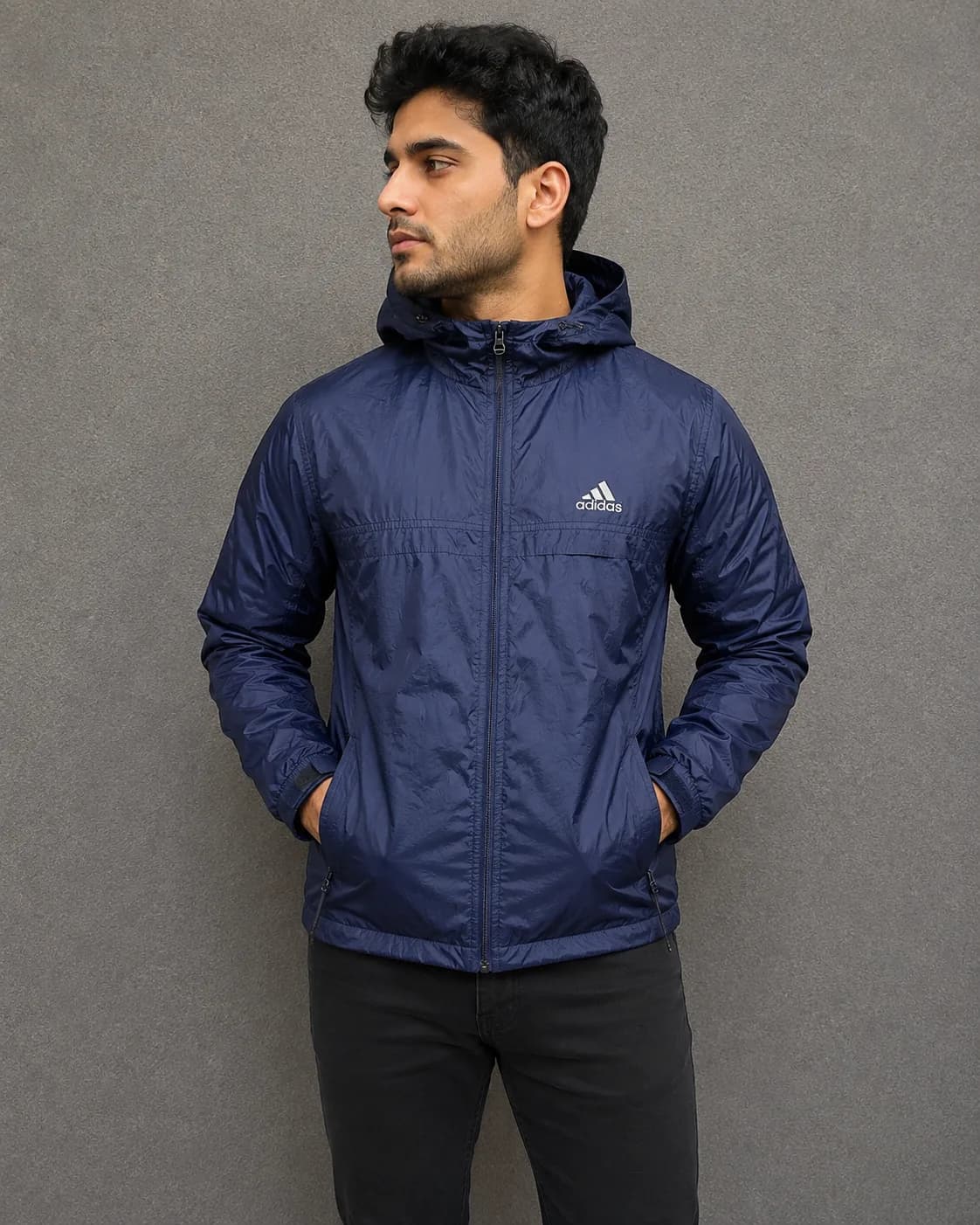 Adidas thrift windbreaker jacket India
