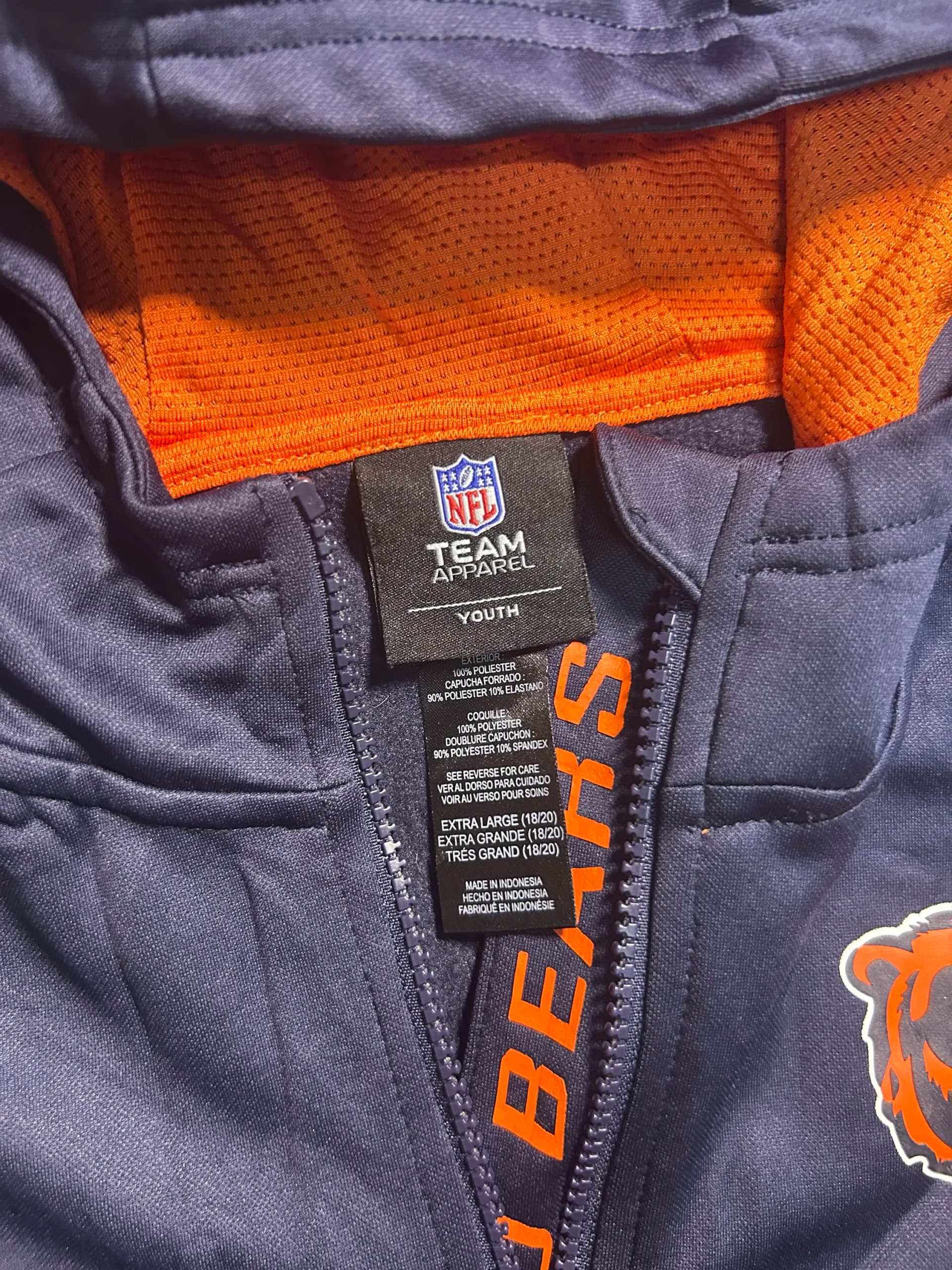 Branded thrift hoodie India detail view