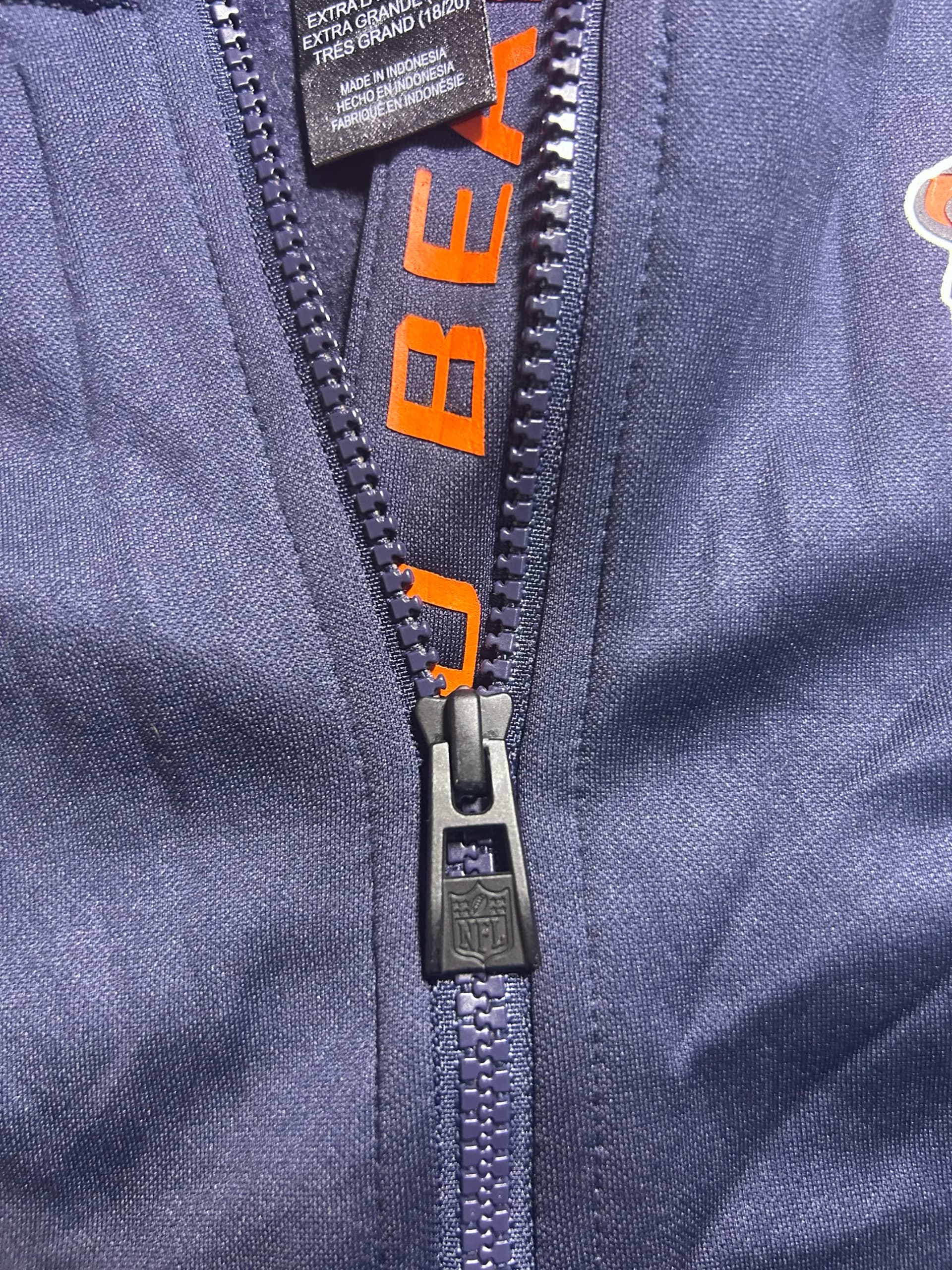 Branded thrift hoodie India close-up