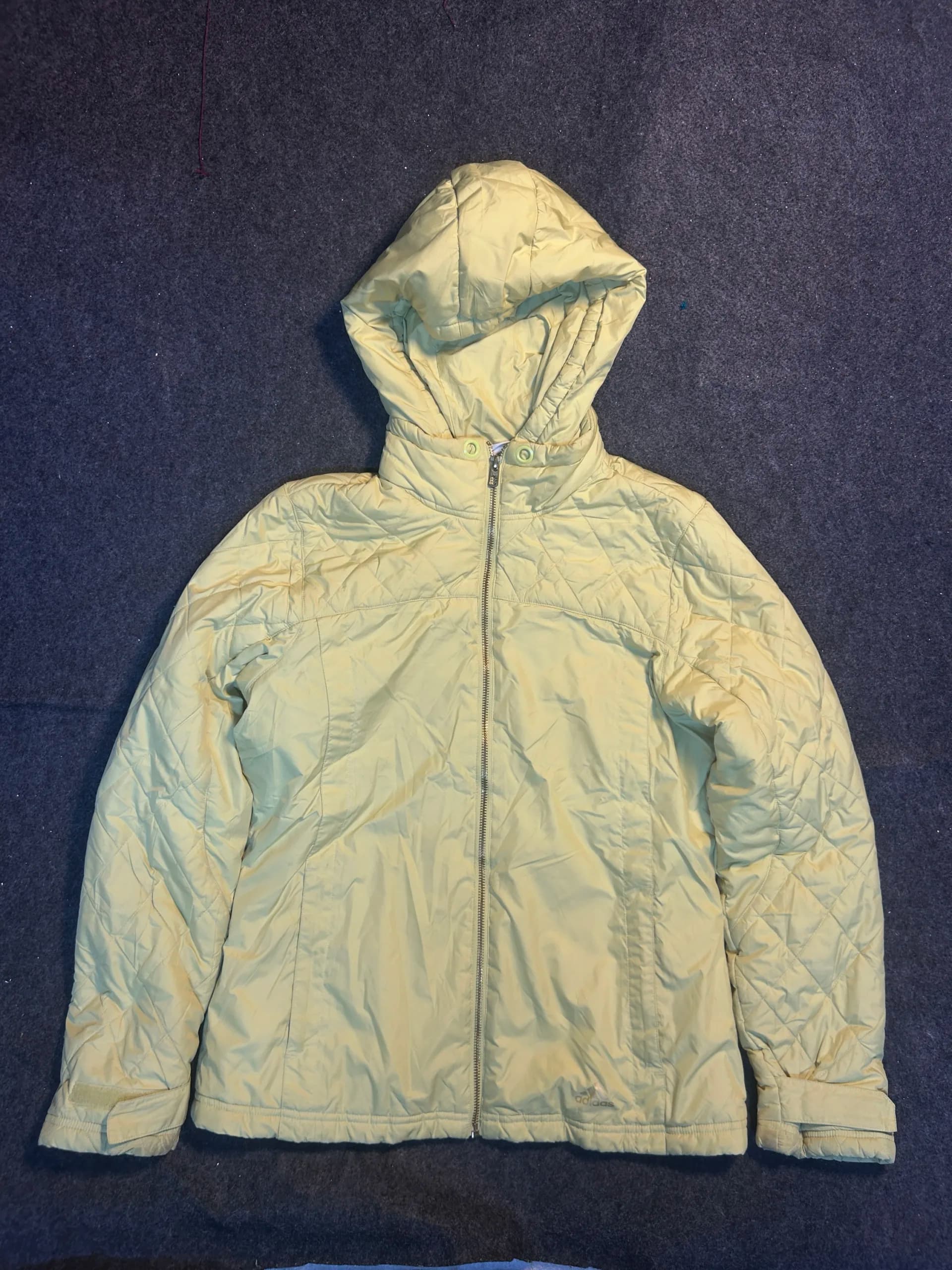 Adidas thrift puffer jacket India back view