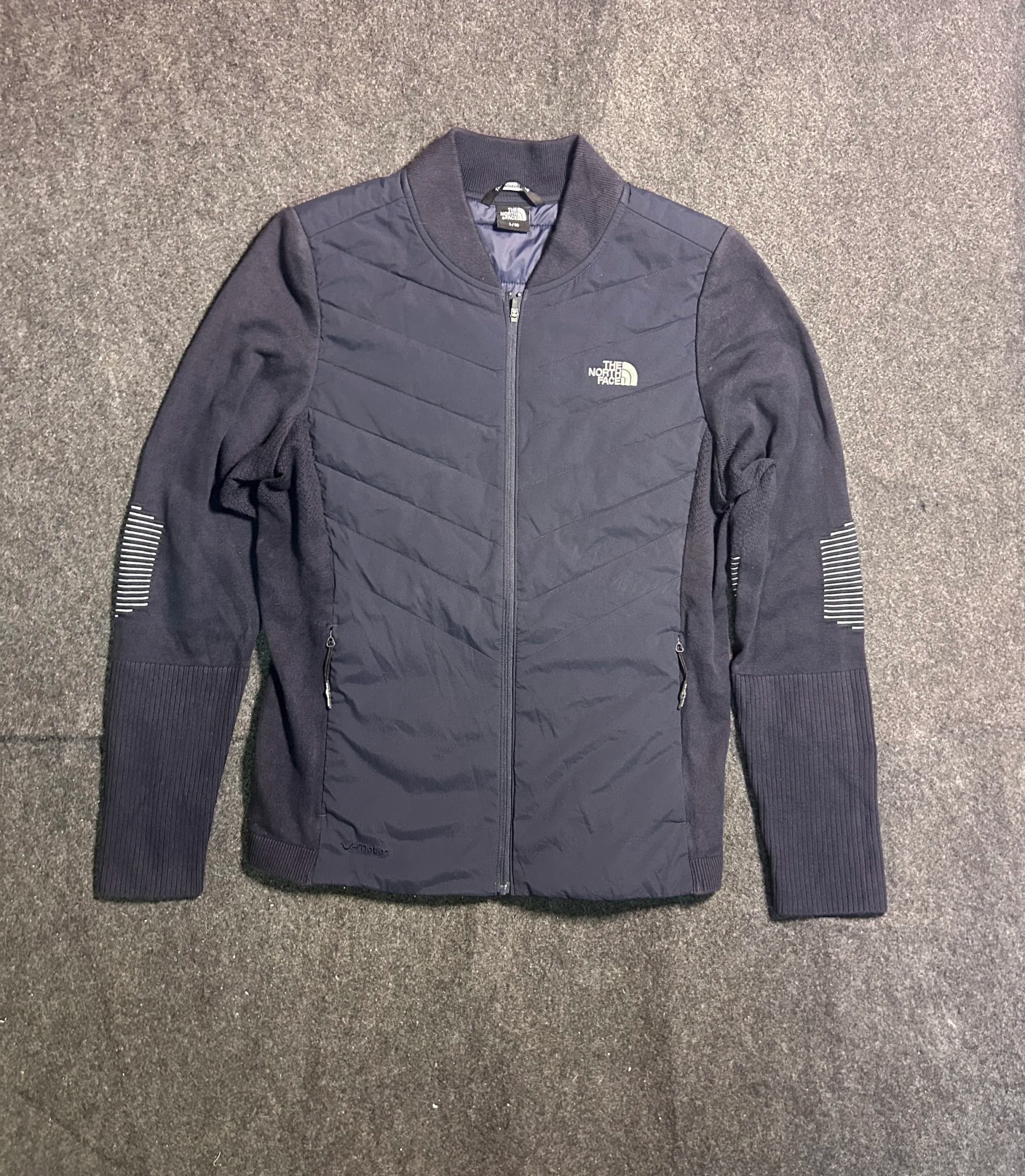 The North Face thrift bomber jacket India back view