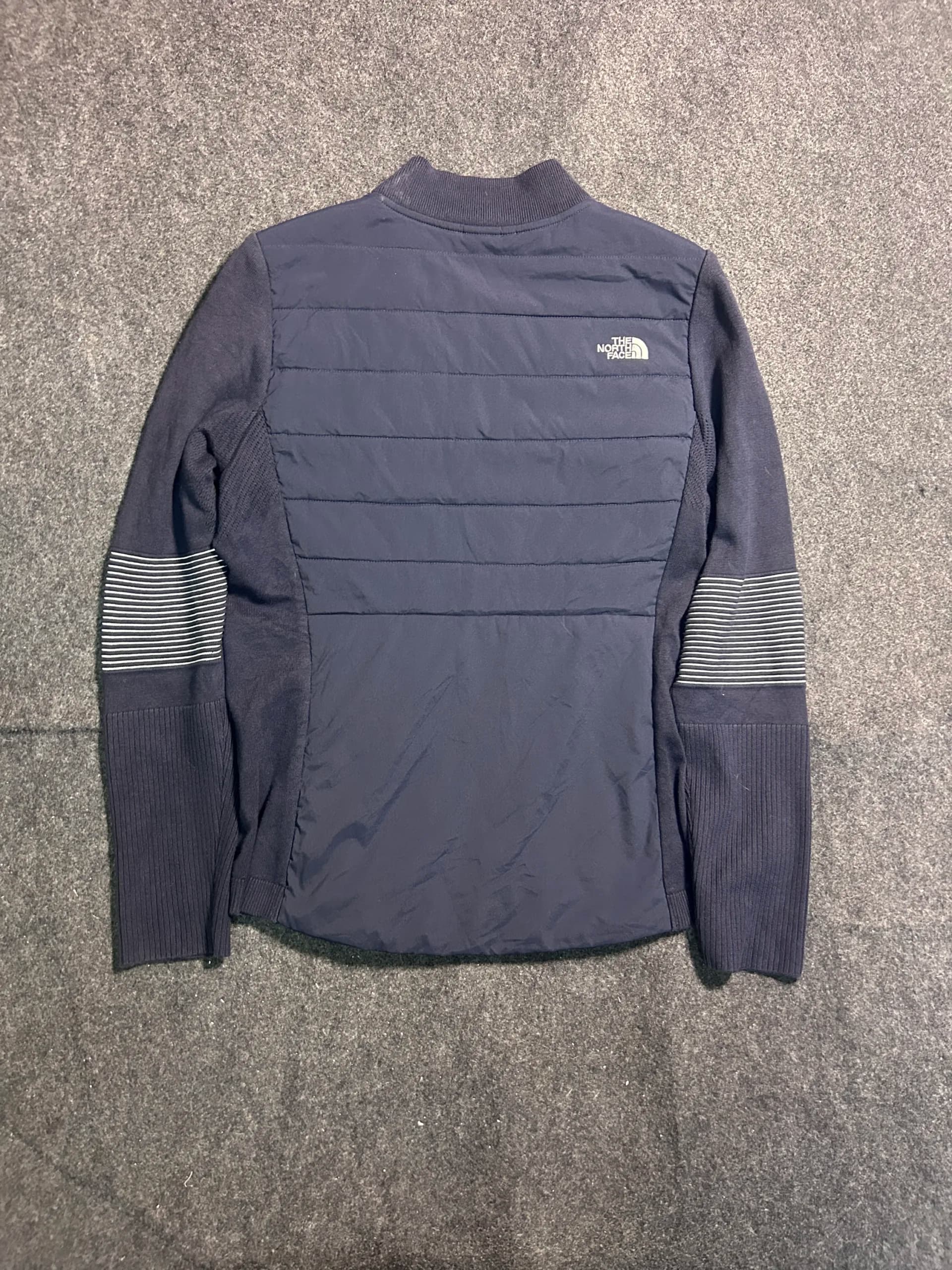 The North Face thrift bomber jacket India detail view