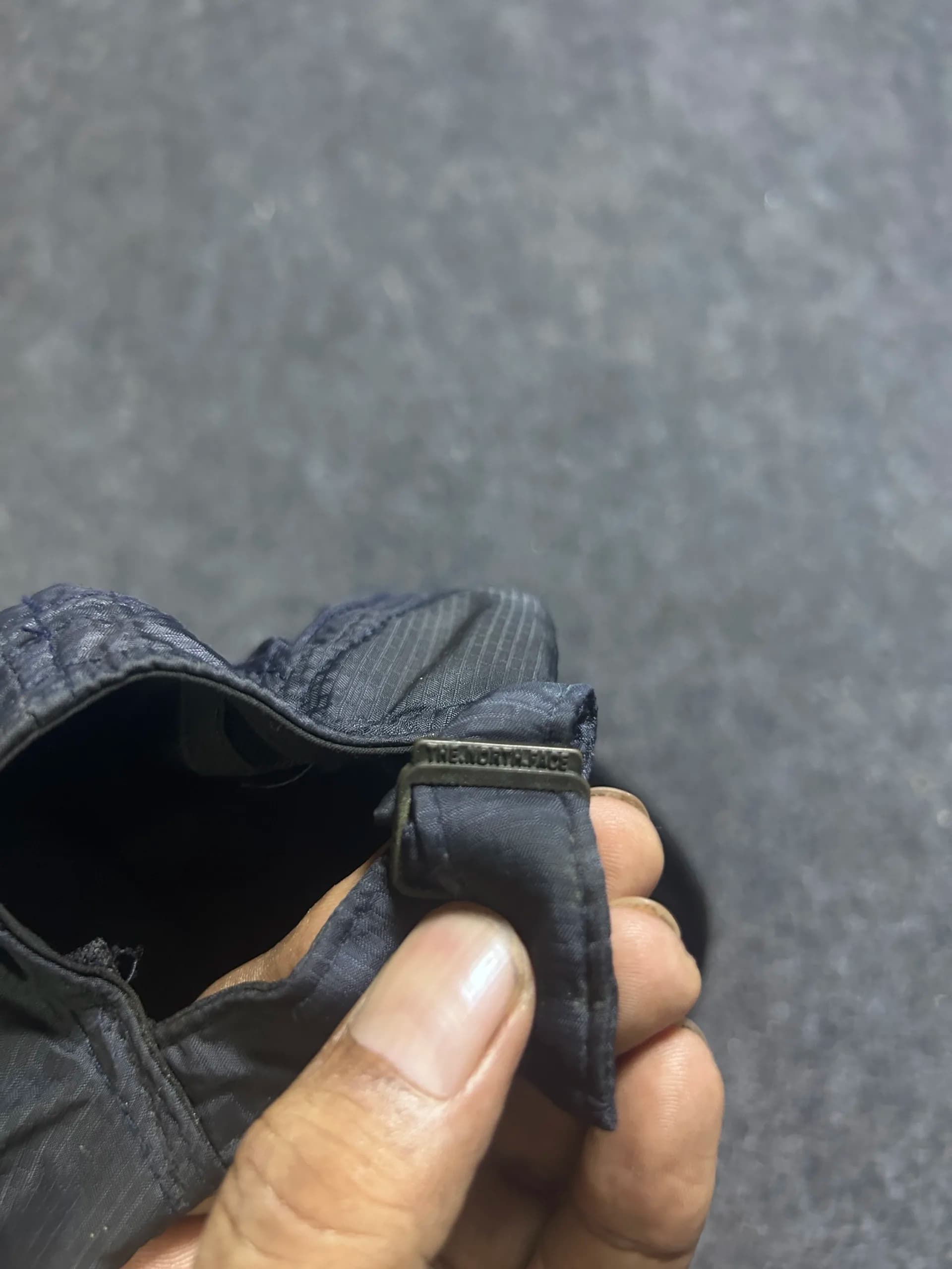 The North Face thrift clothing India close-up