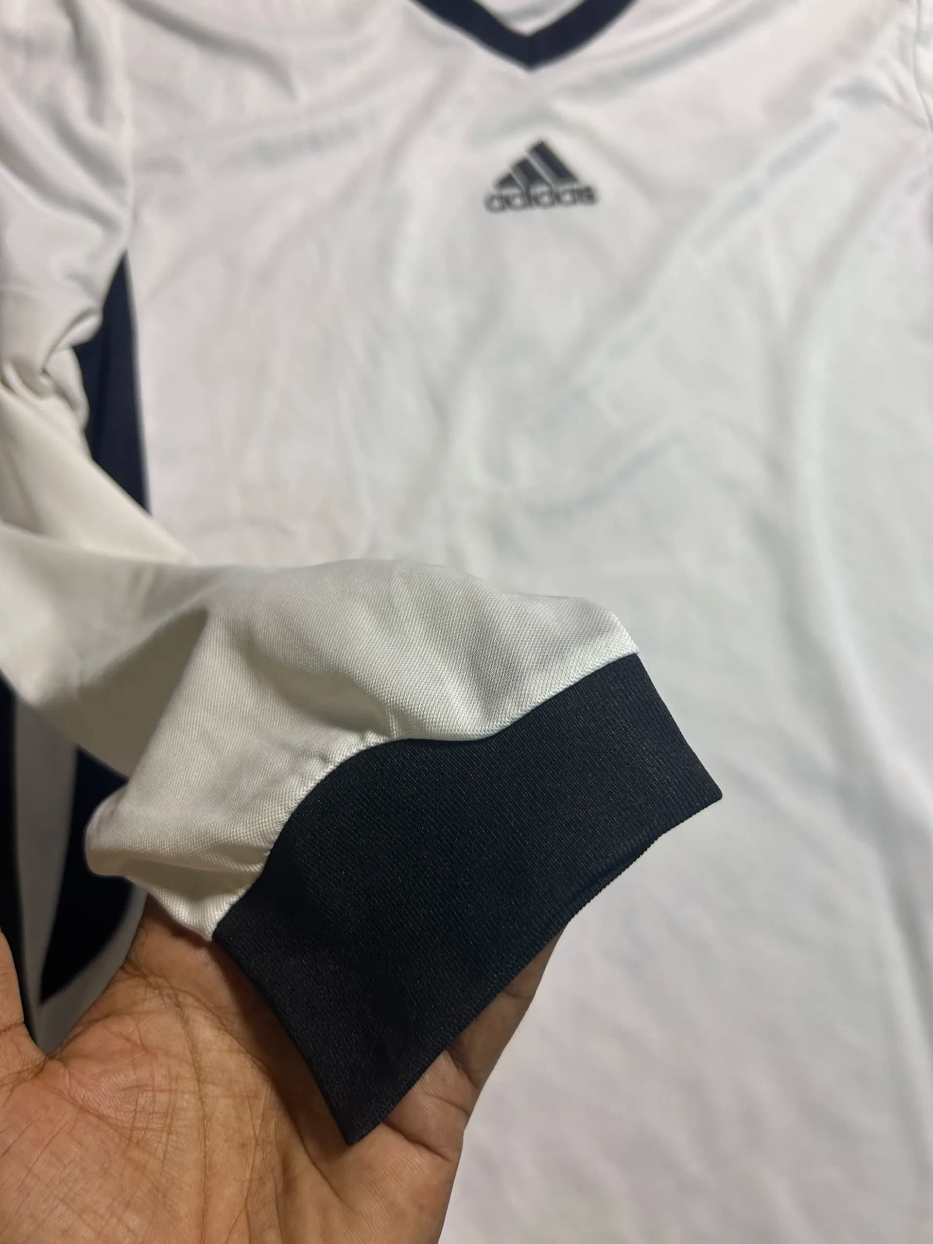 Adidas Climalite thrift football jersey India close-up