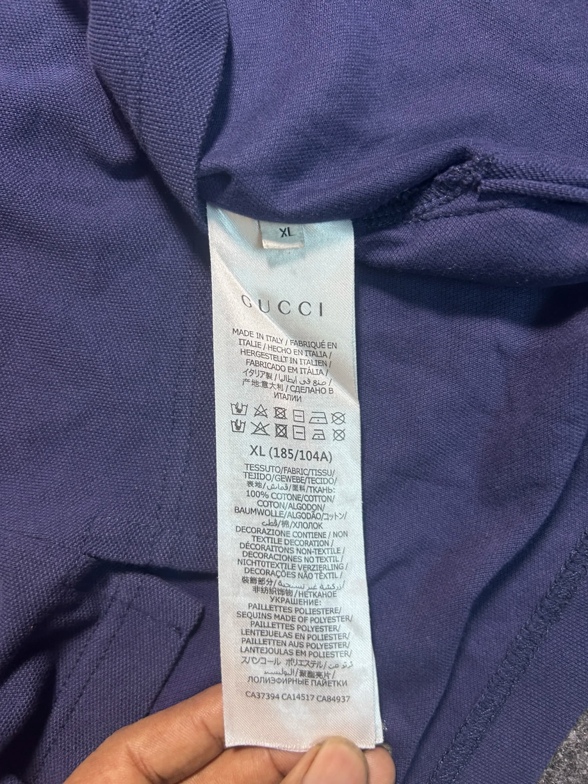 Branded thrift polo shirt India detail view