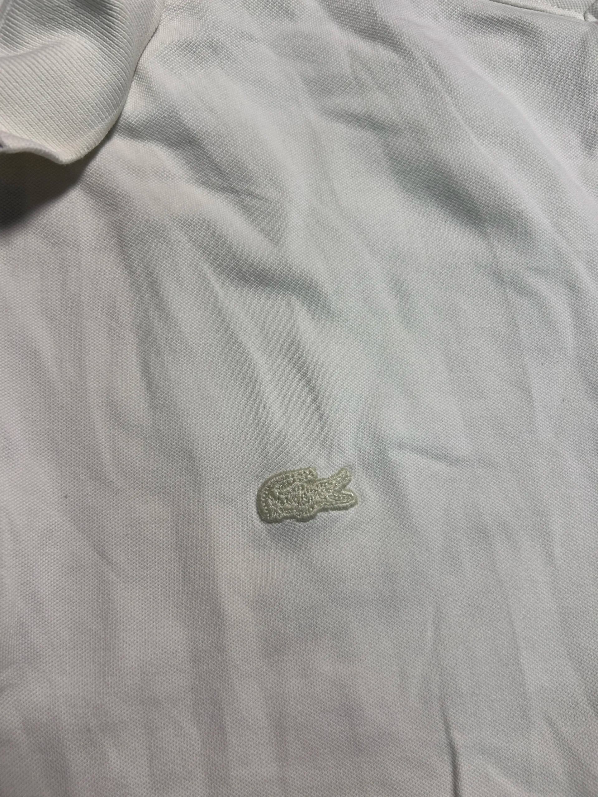 Lacoste thrift polo shirt India close-up