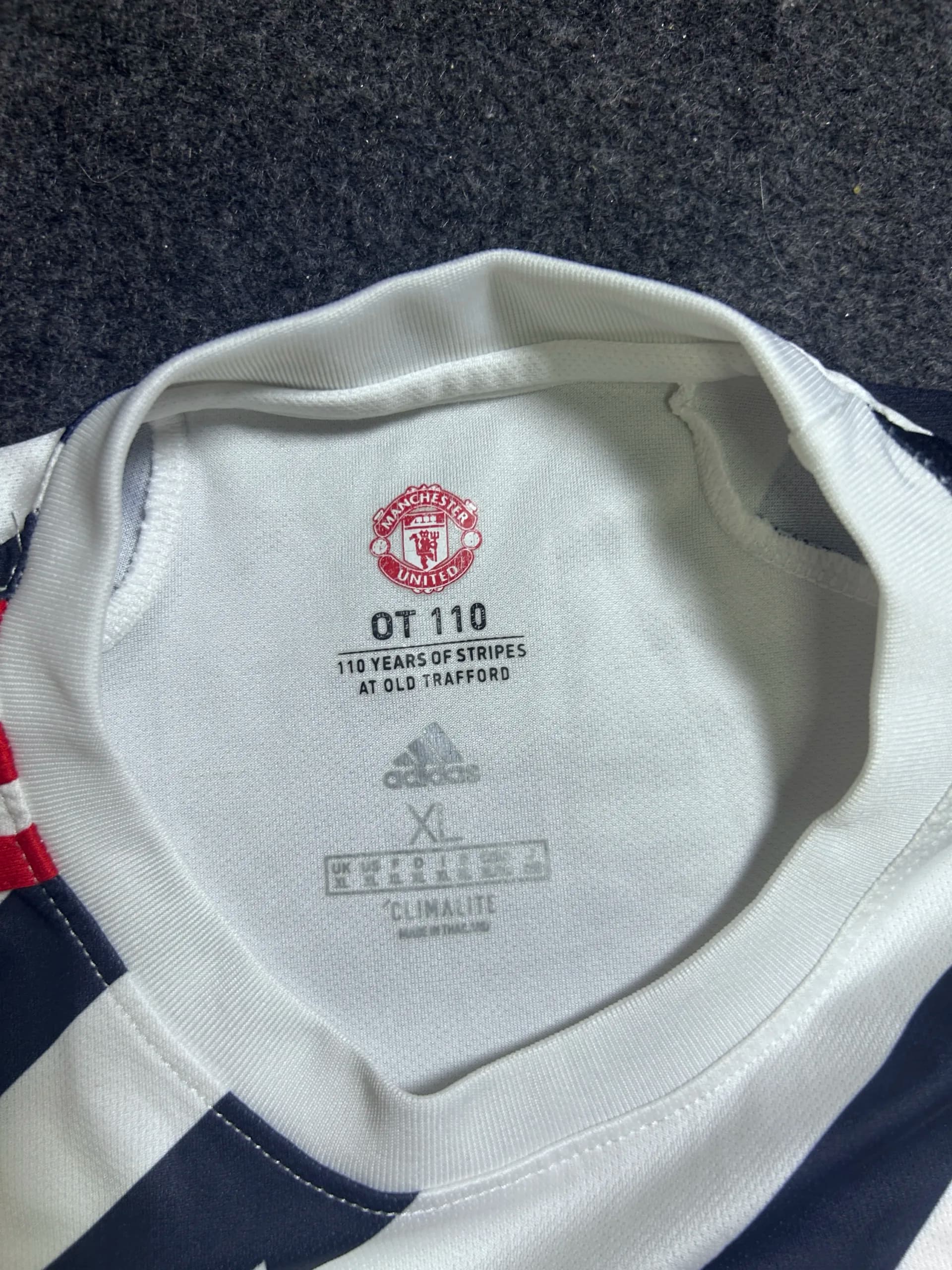 Adidas Climalite thrift jersey India close-up