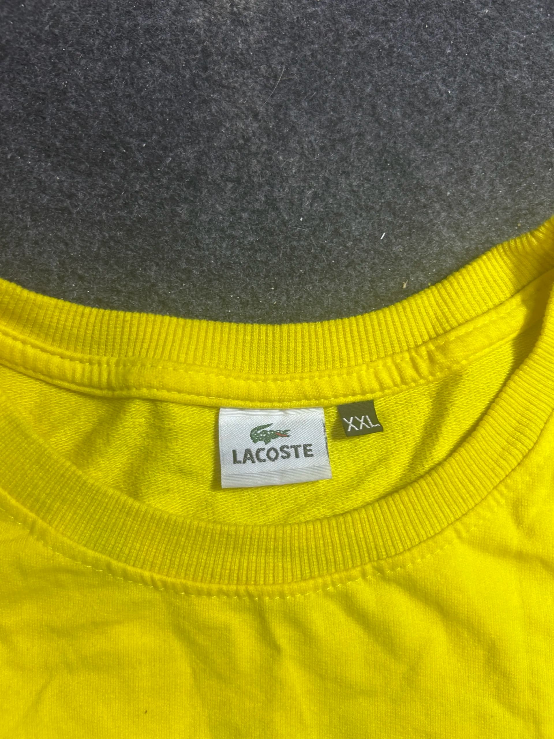 Lacoste thrift t-shirt India close-up