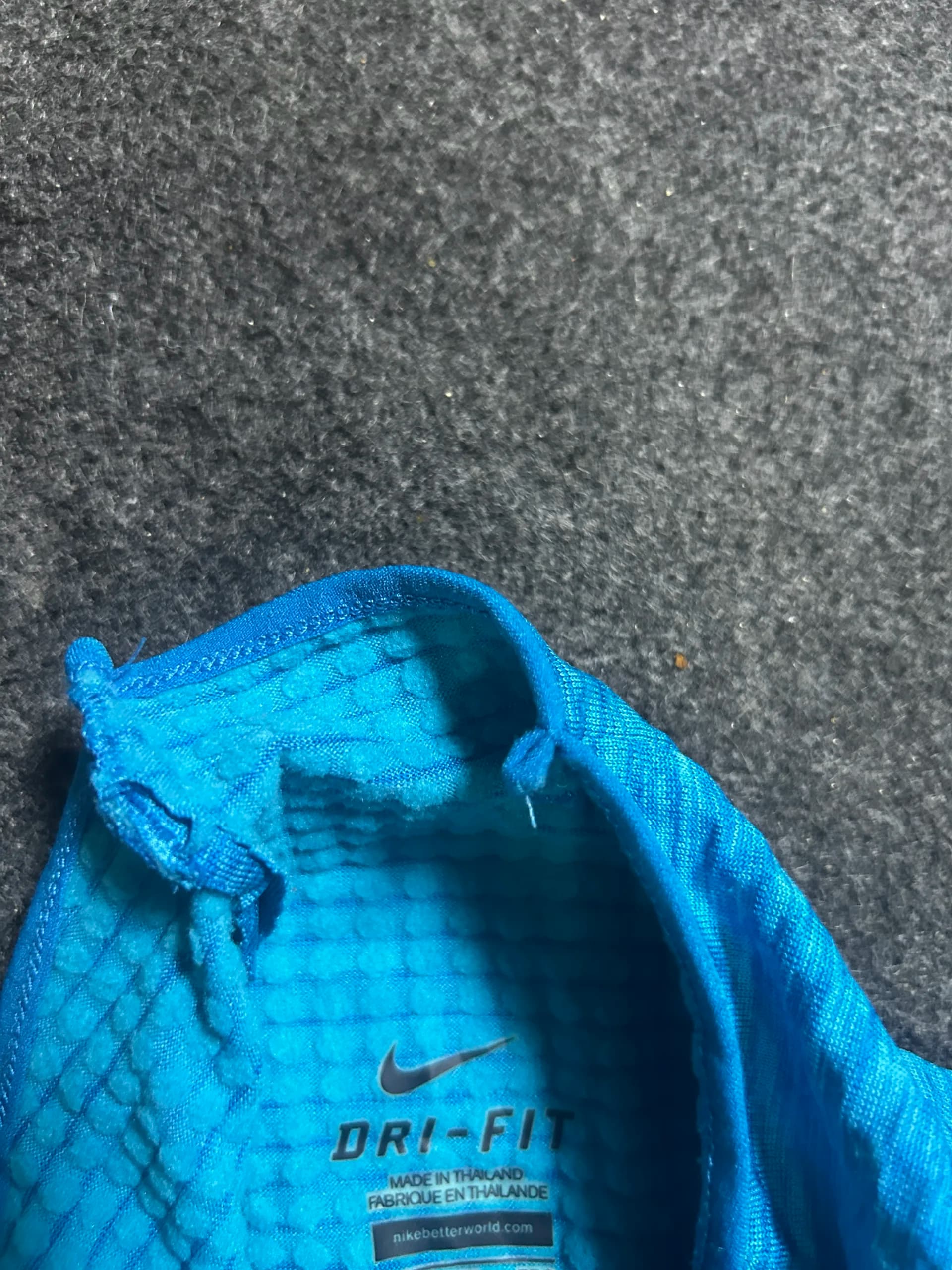 Nike Dri-FIT thrift t-shirt India close-up