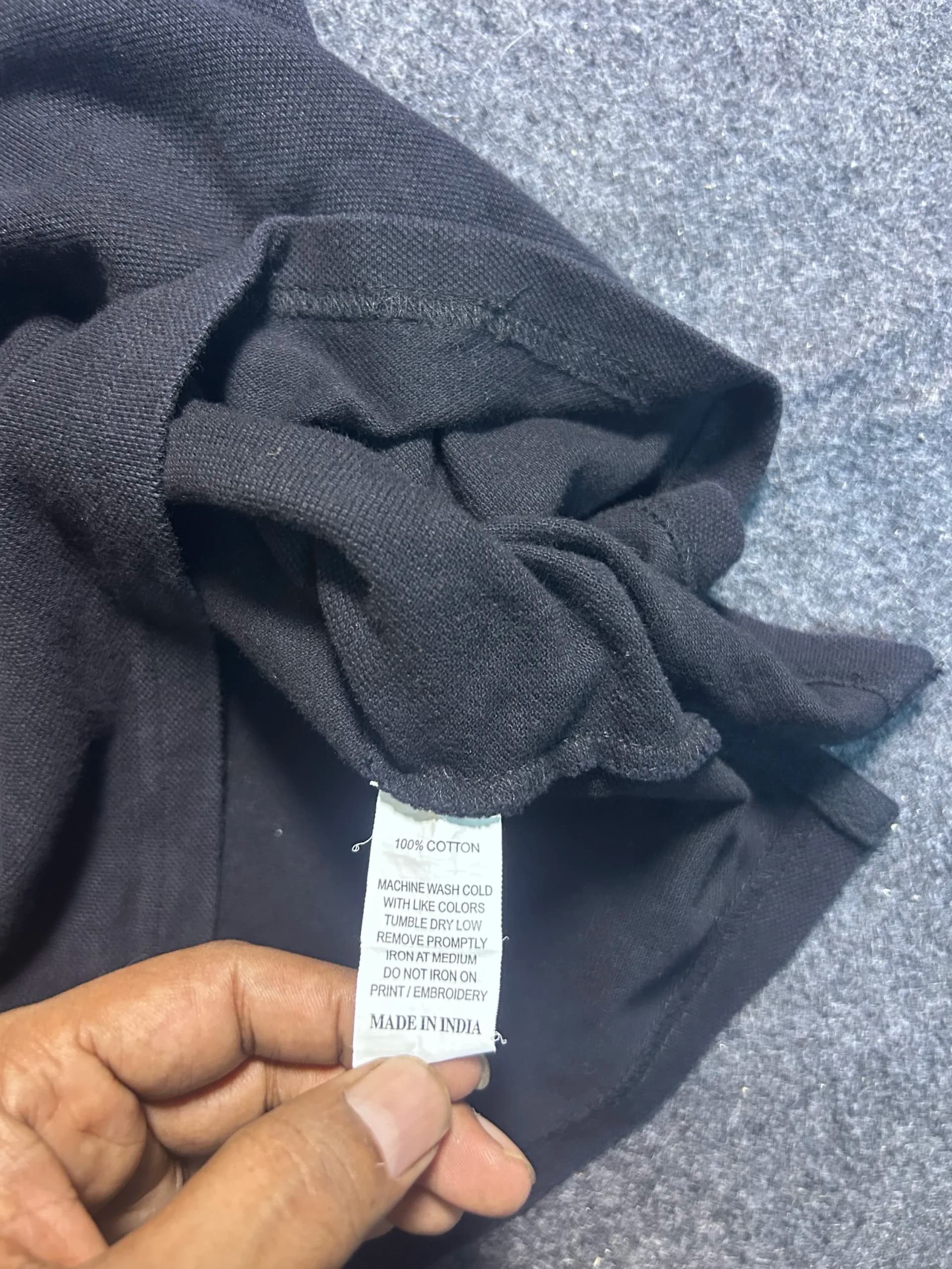 Lacoste thrift polo shirt India detail view