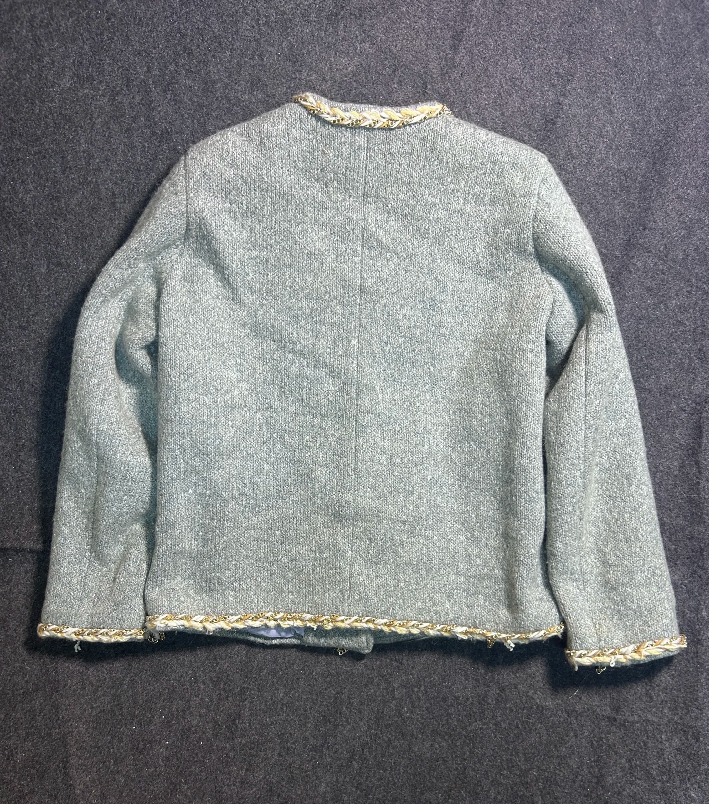 Branded thrift jacket India detail view