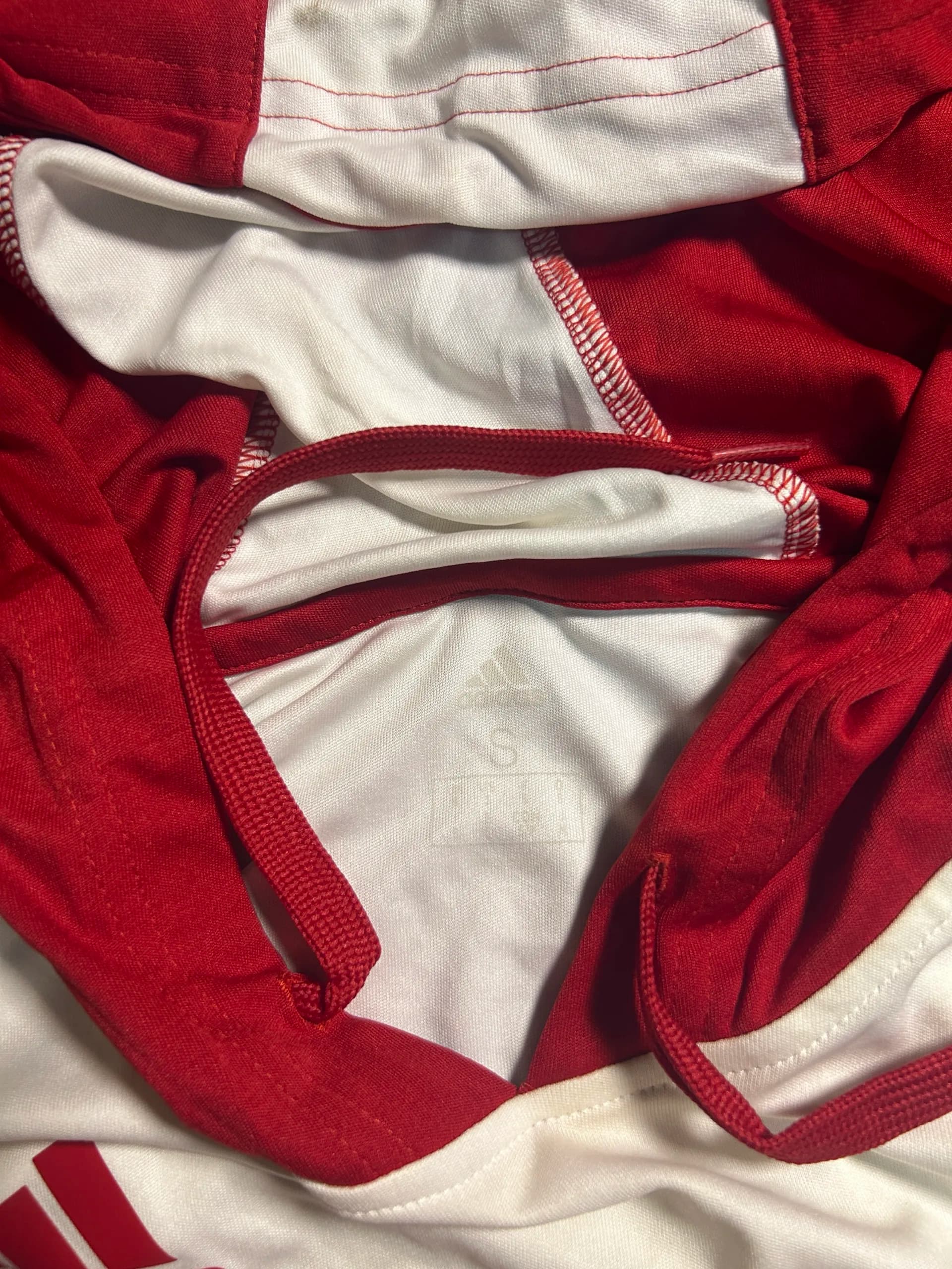 Adidas thrift hoodie India close-up