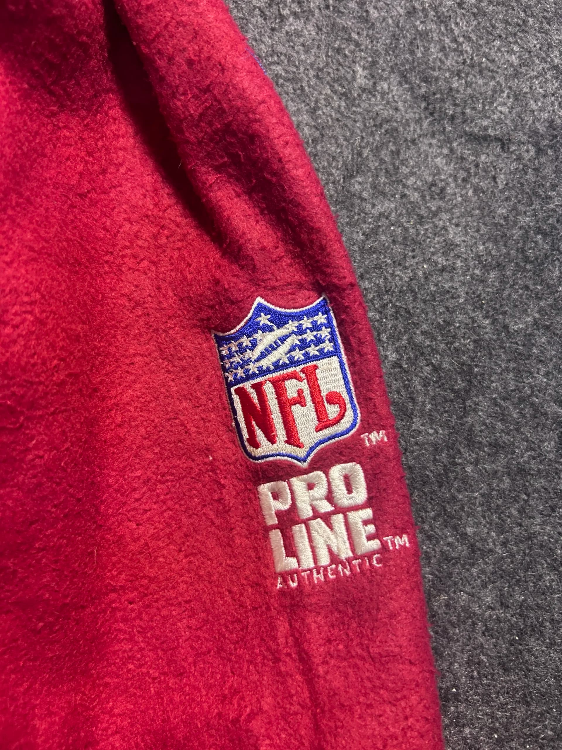 Branded thrift fleece jacket India detail view