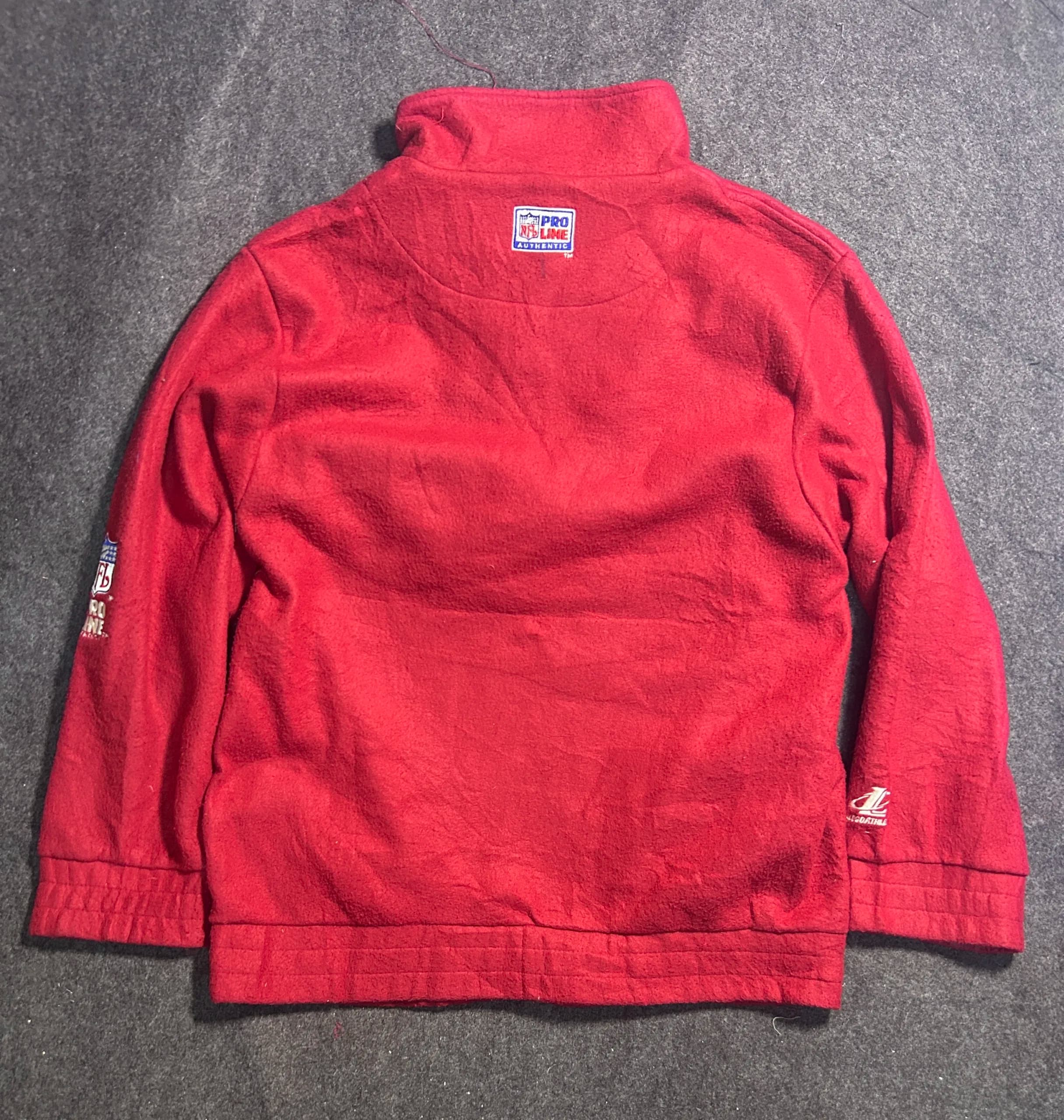 Branded thrift fleece jacket India back view