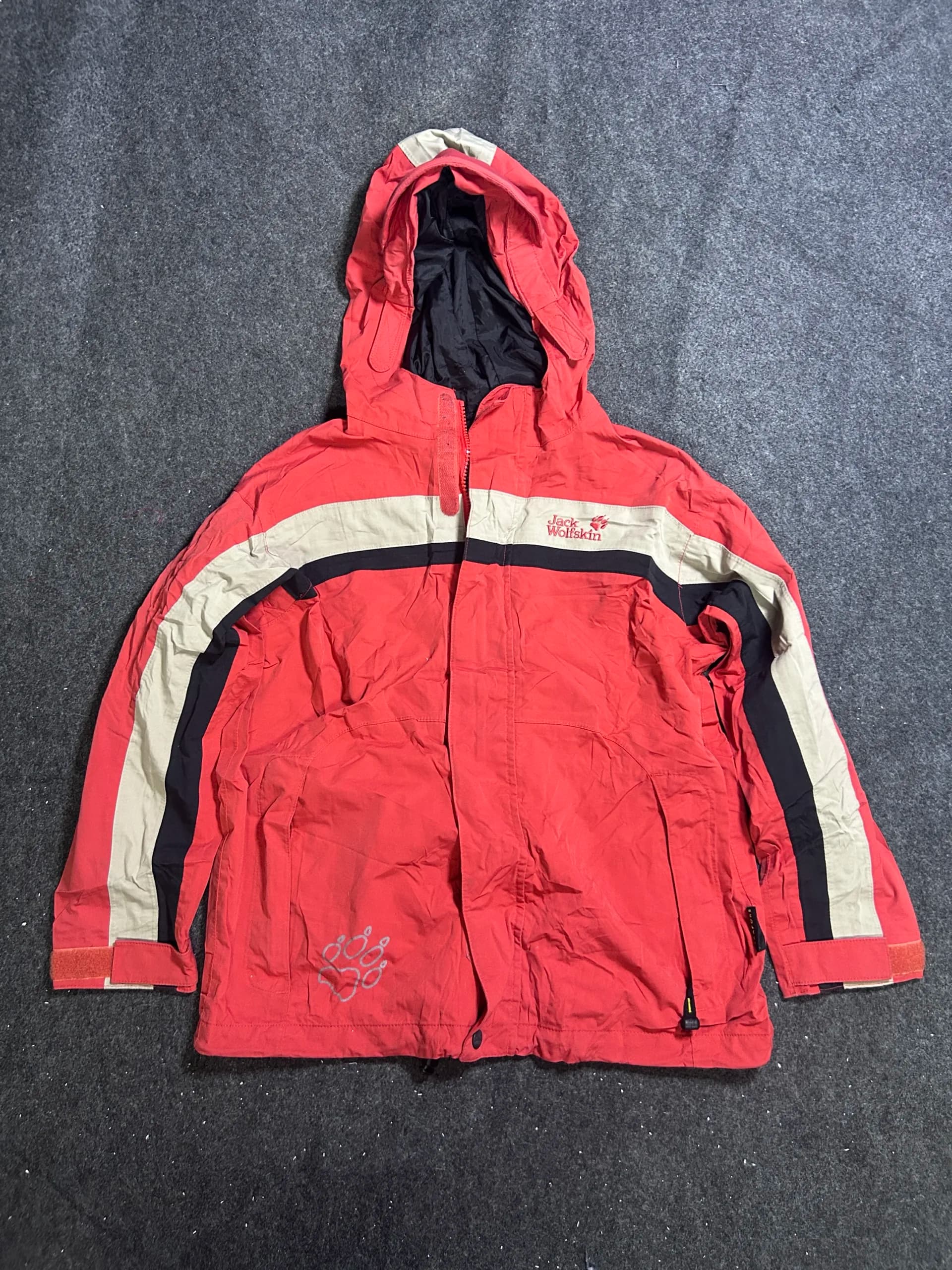Jack Wolfskin thrift waterproof jacket India detail view