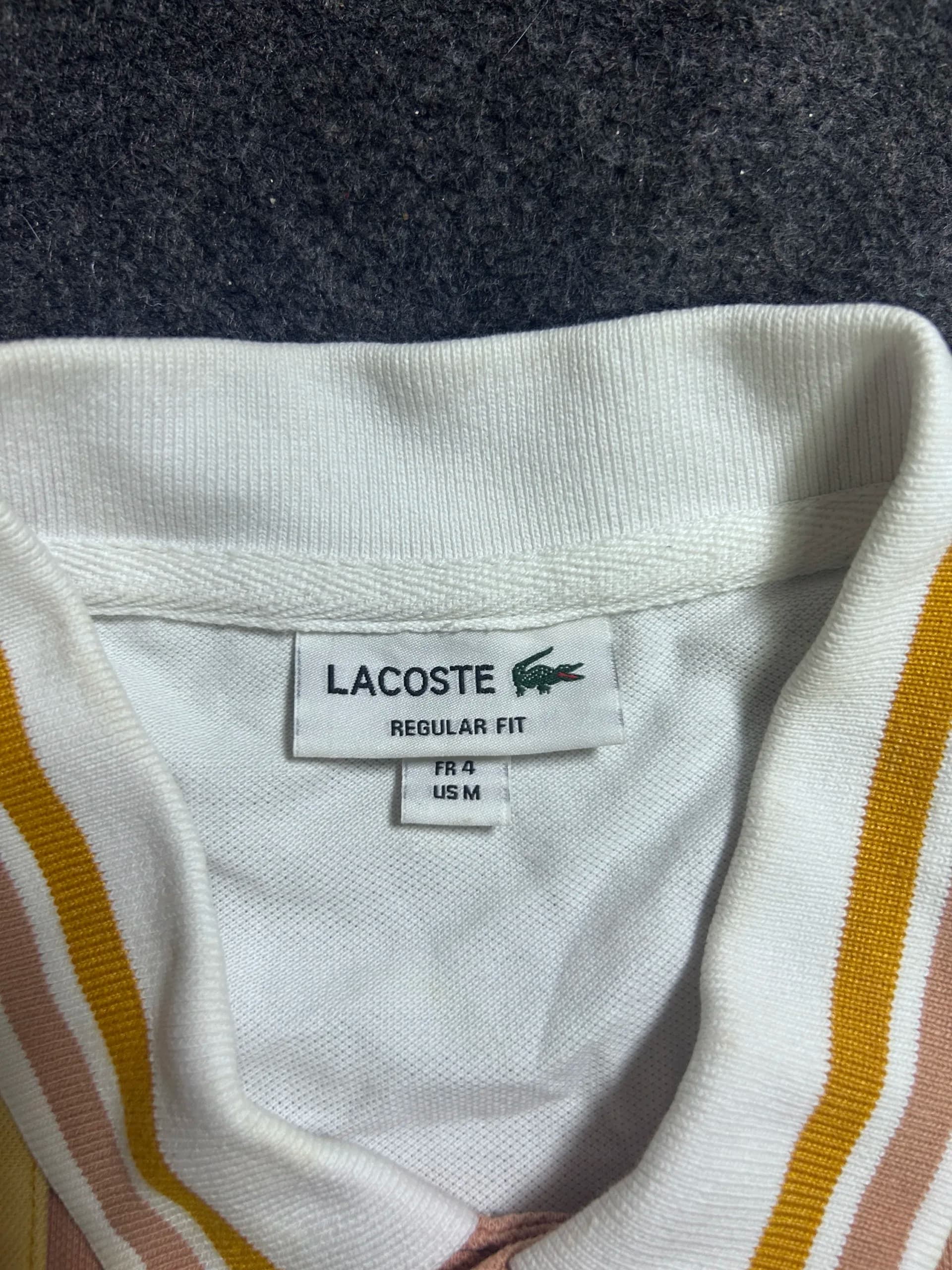 Lacoste thrift polo shirt India detail view