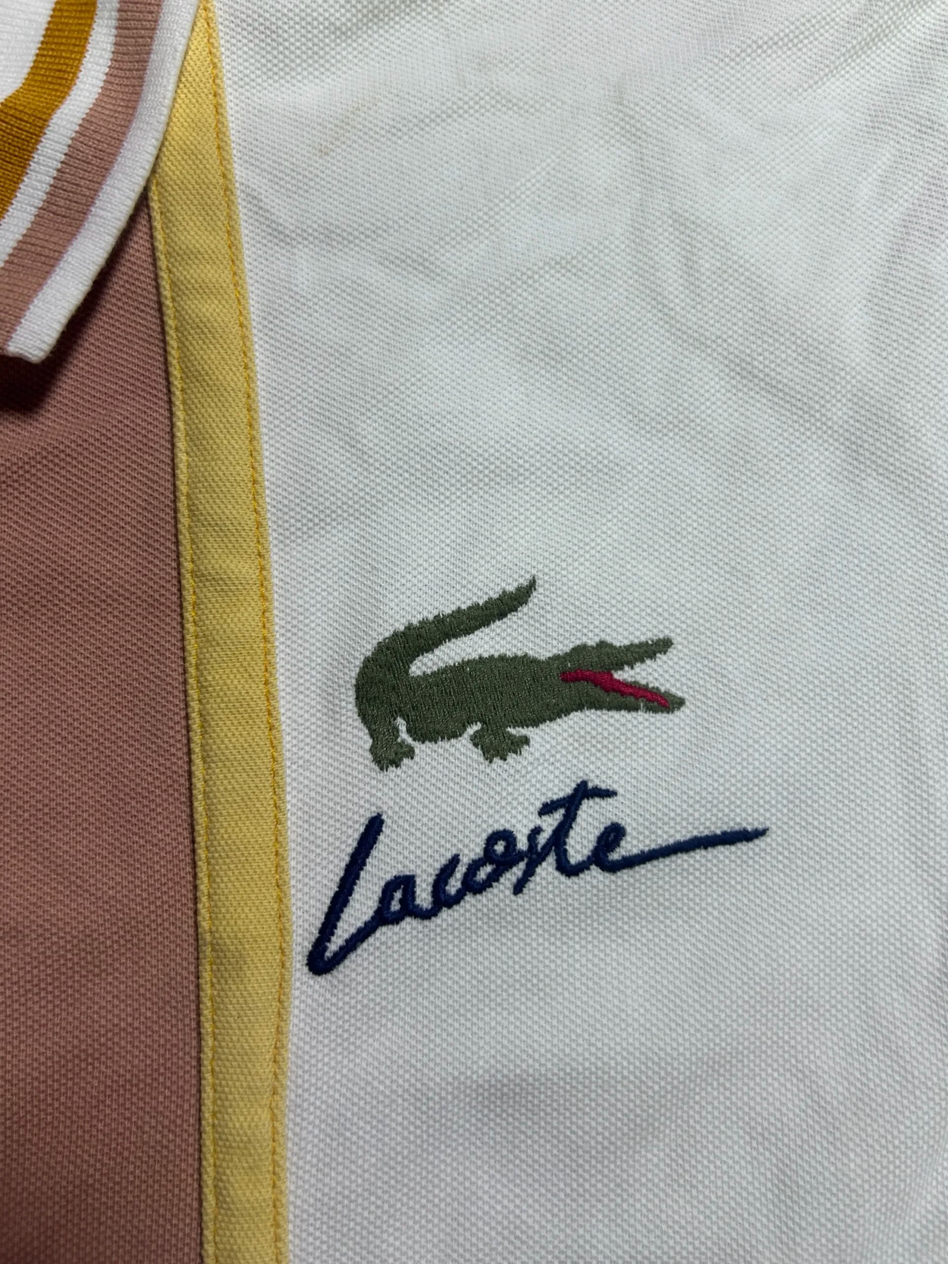 Lacoste thrift polo shirt India close-up