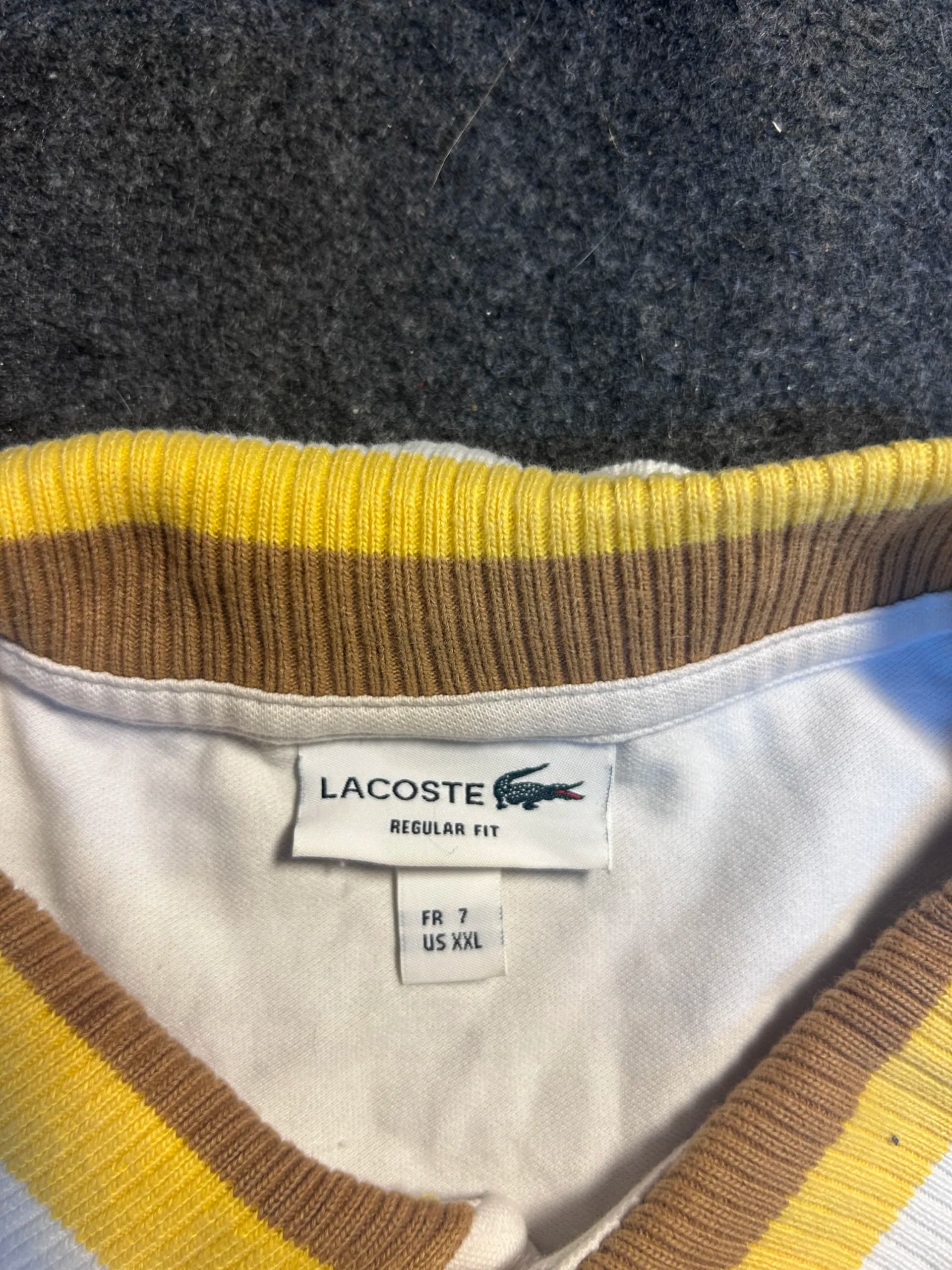 Lacoste thrift polo shirt India close-up