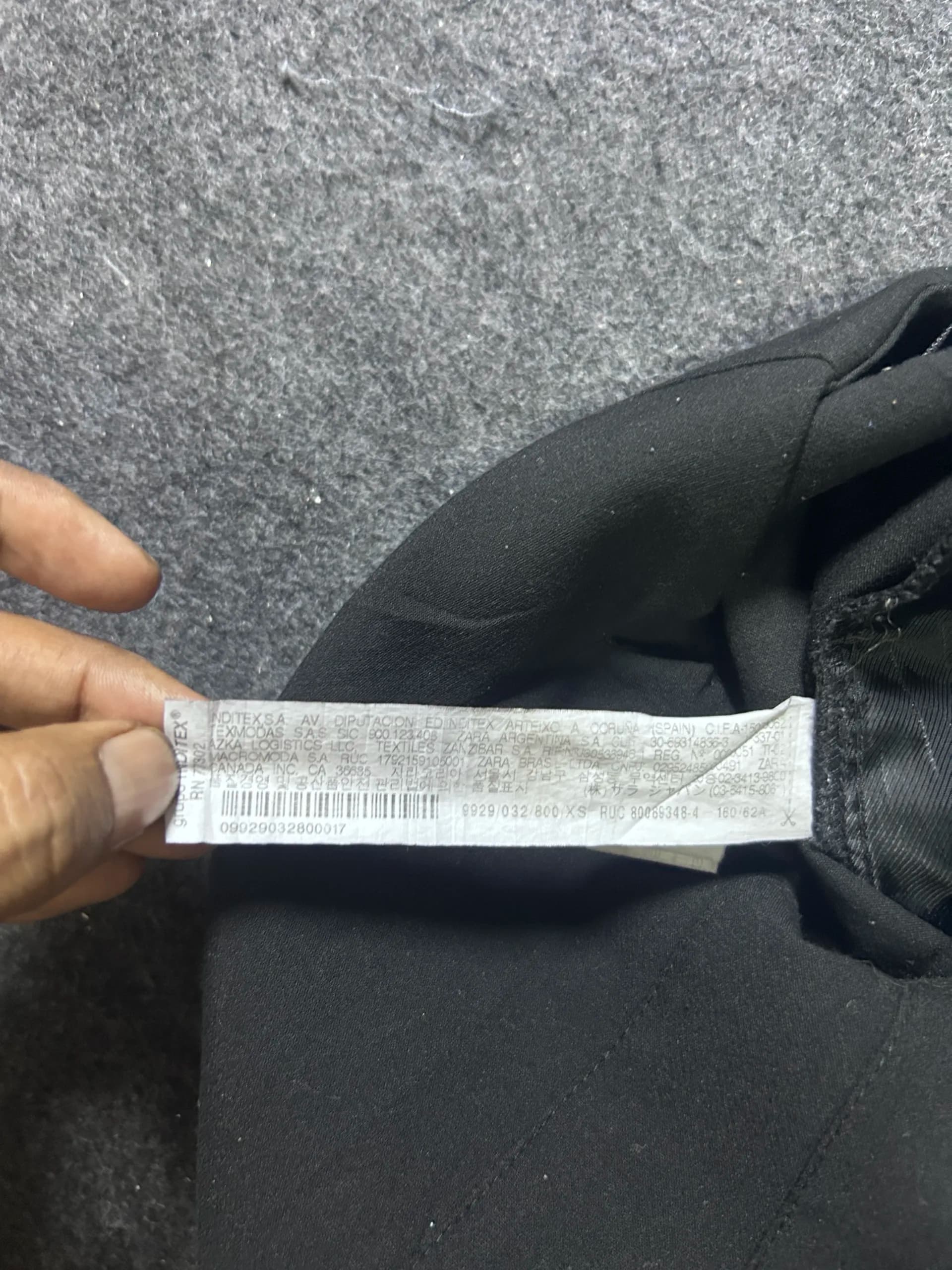 Zara thrift trousers India close-up