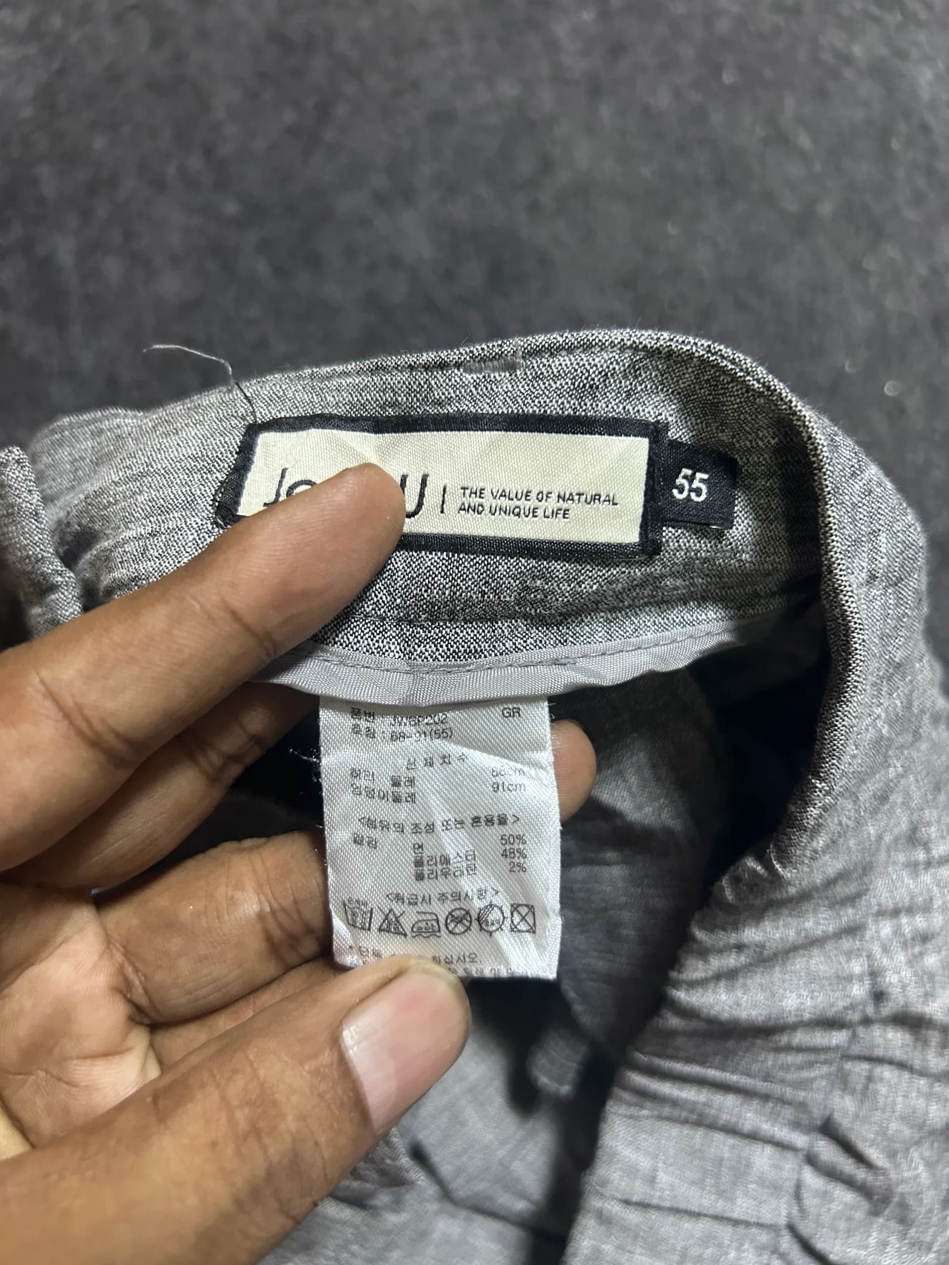 Branded thrift pants India close-up