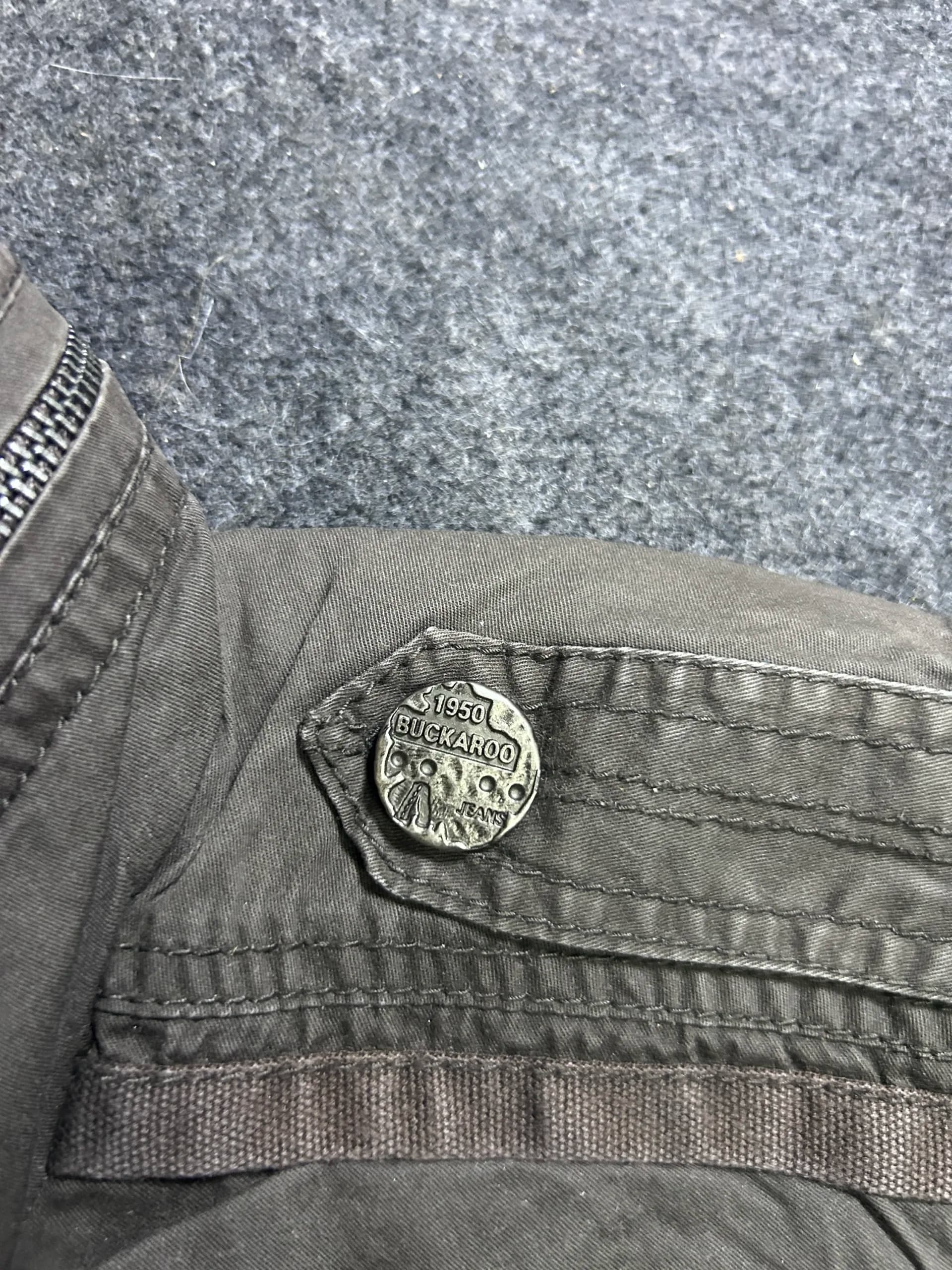 Branded thrift jacket India close-up