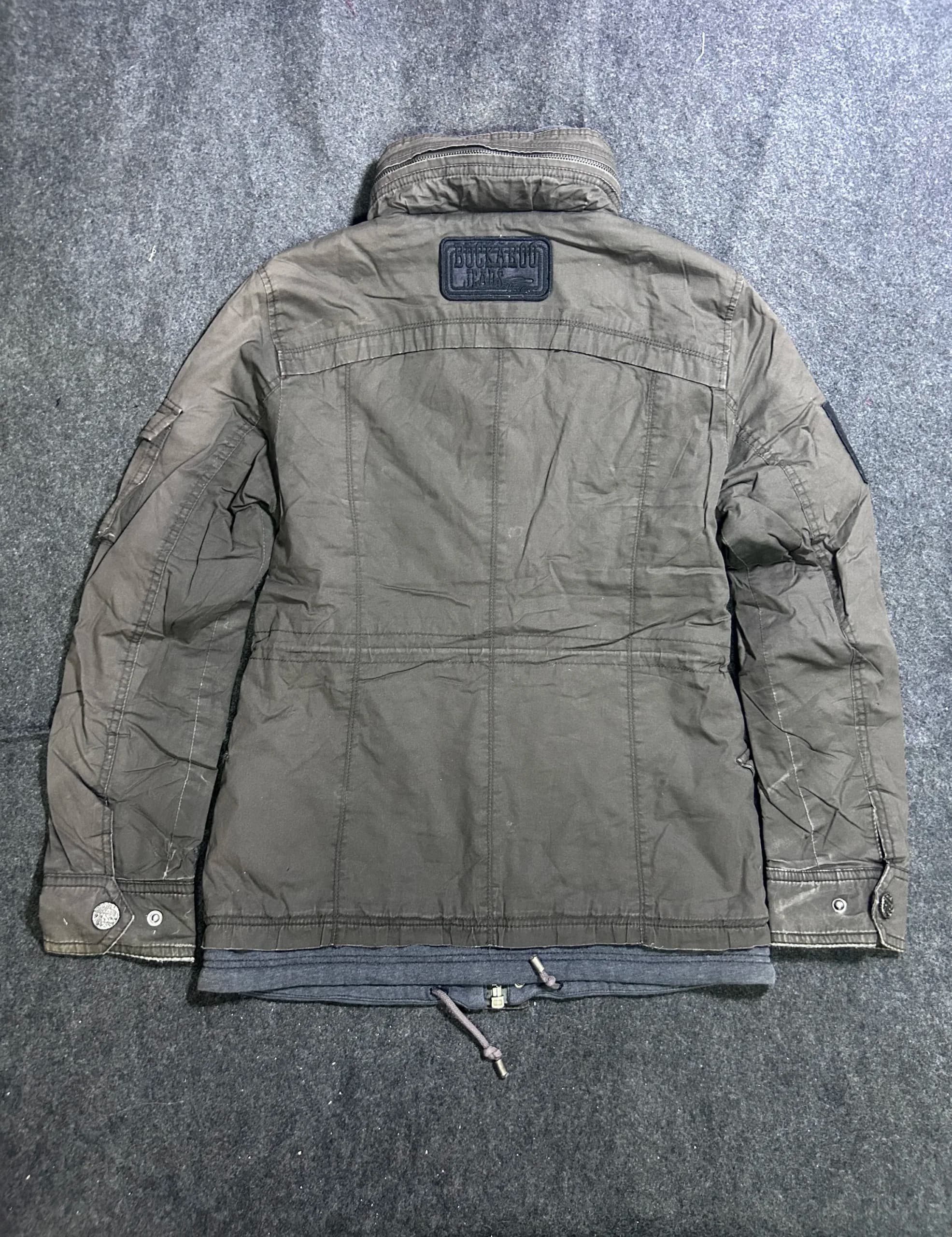 Branded thrift jacket India detail view