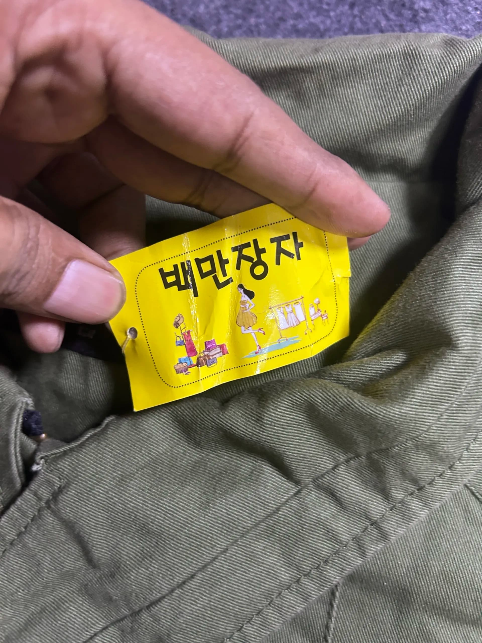 Branded thrift jacket India close-up