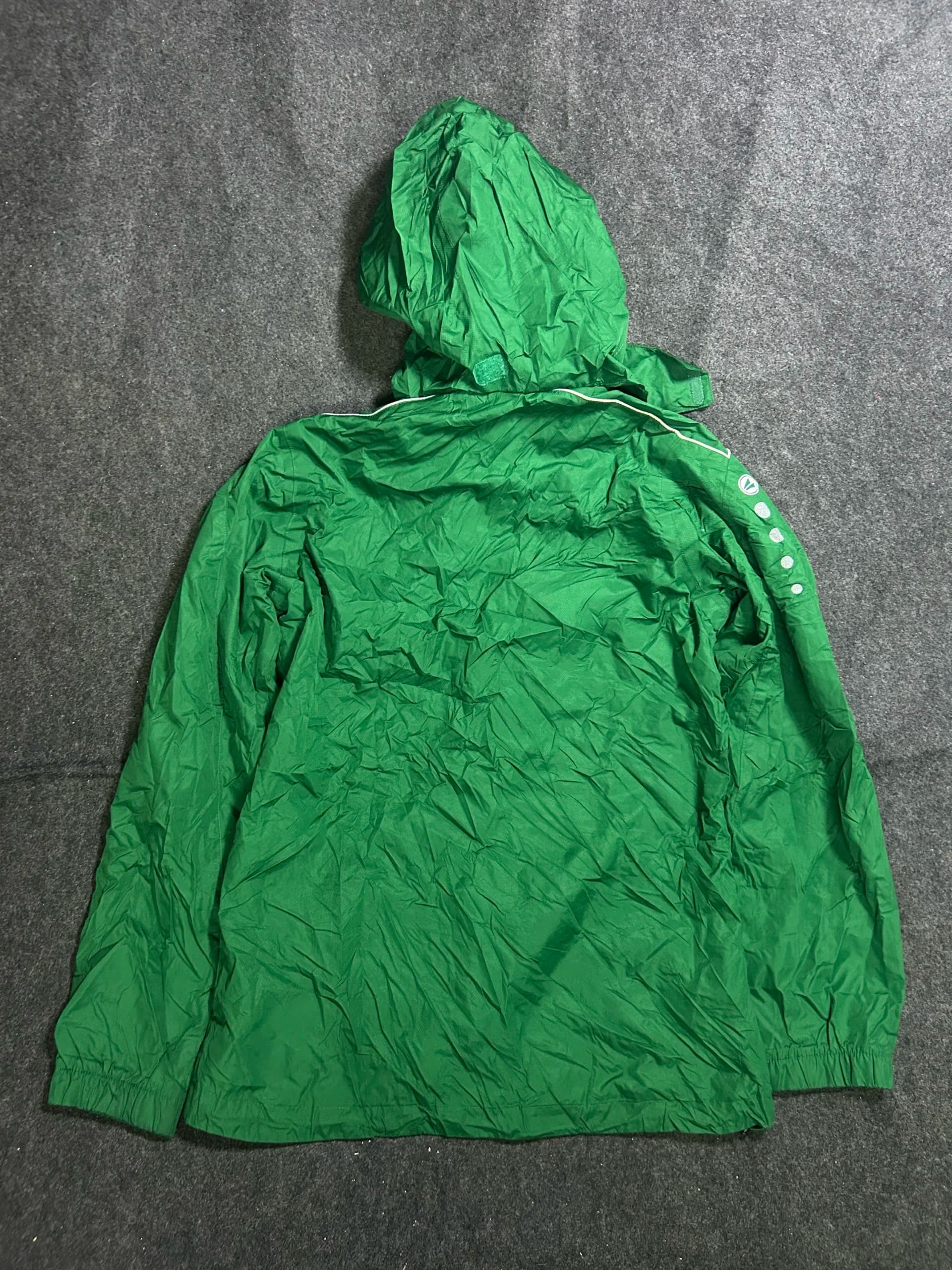 Branded thrift windbreaker jacket India detail view