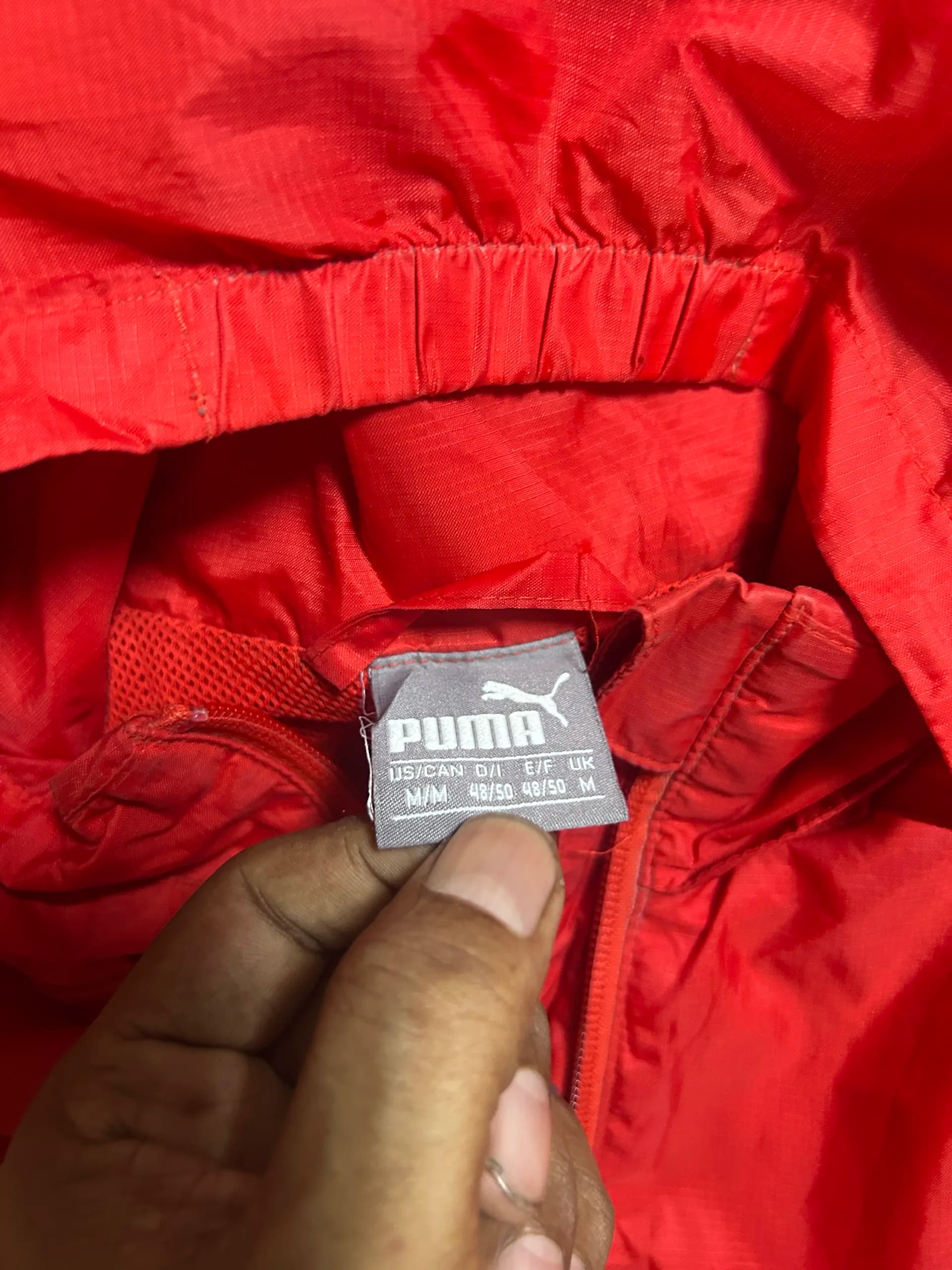 Puma thrift waterproof jacket India close-up