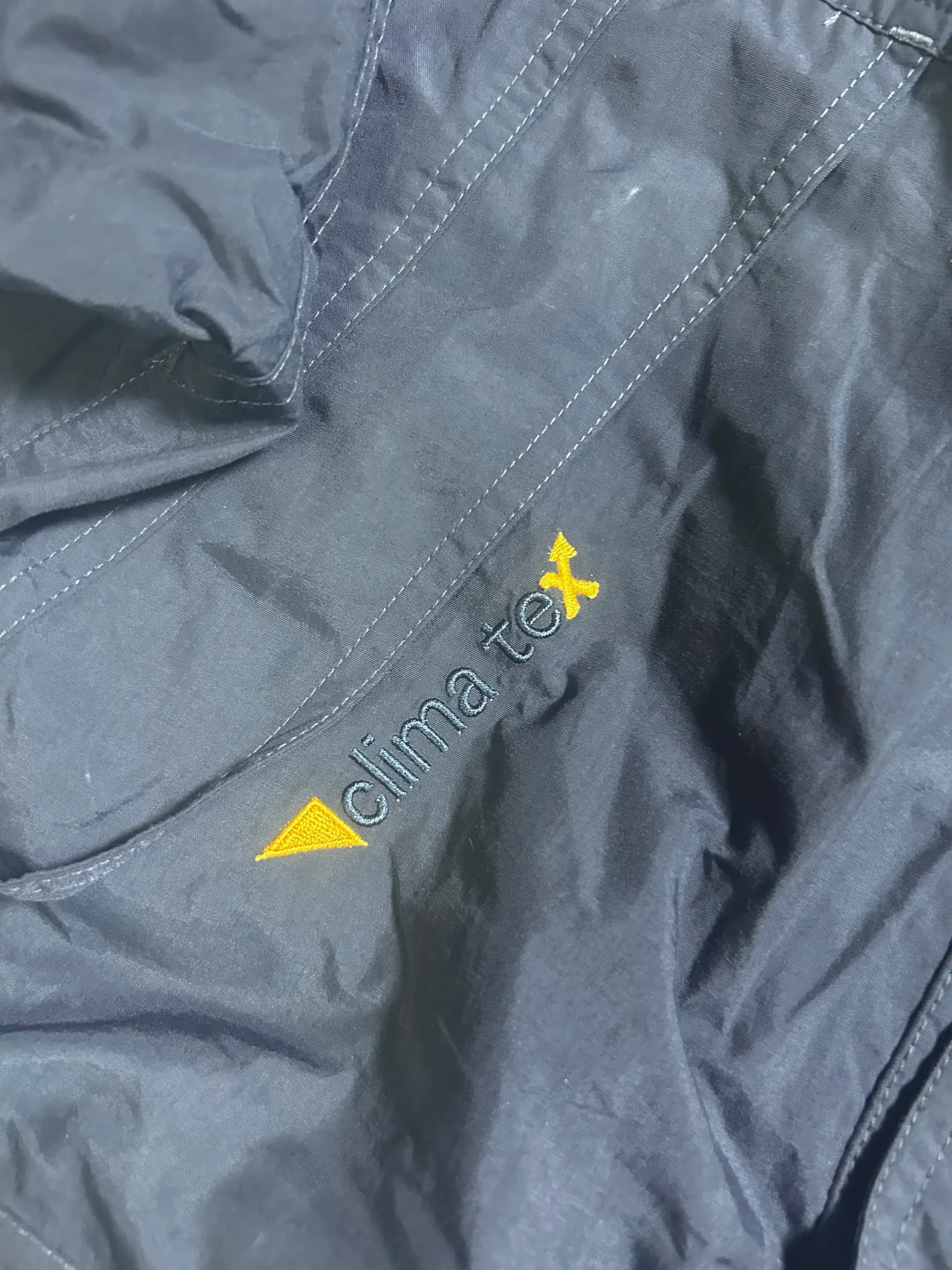 Branded thrift jacket India close-up