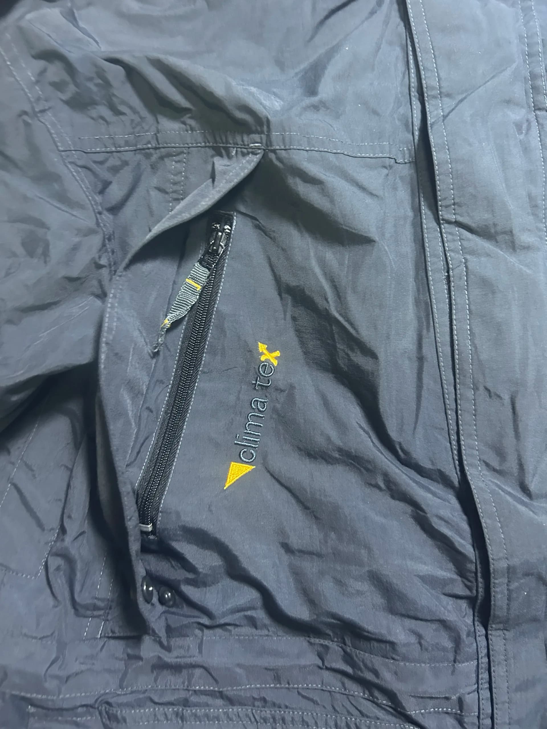 Branded thrift jacket India detail view