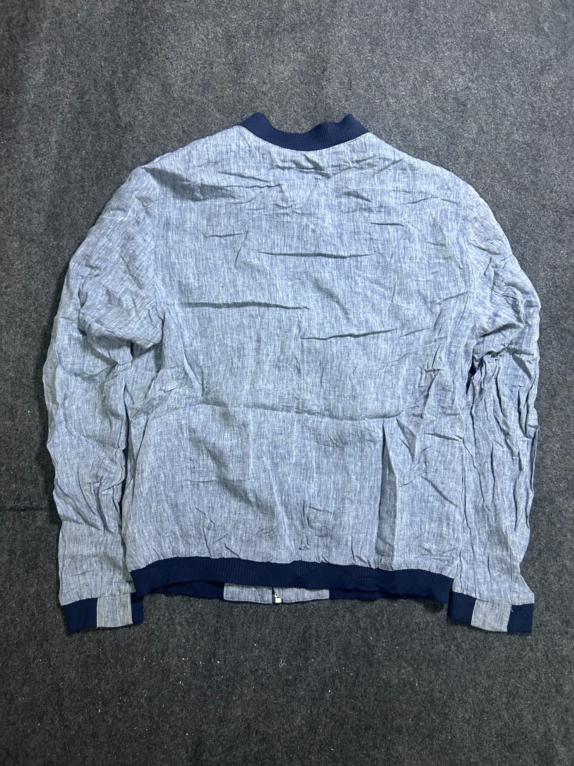 Branded thrift bomber jacket India detail view