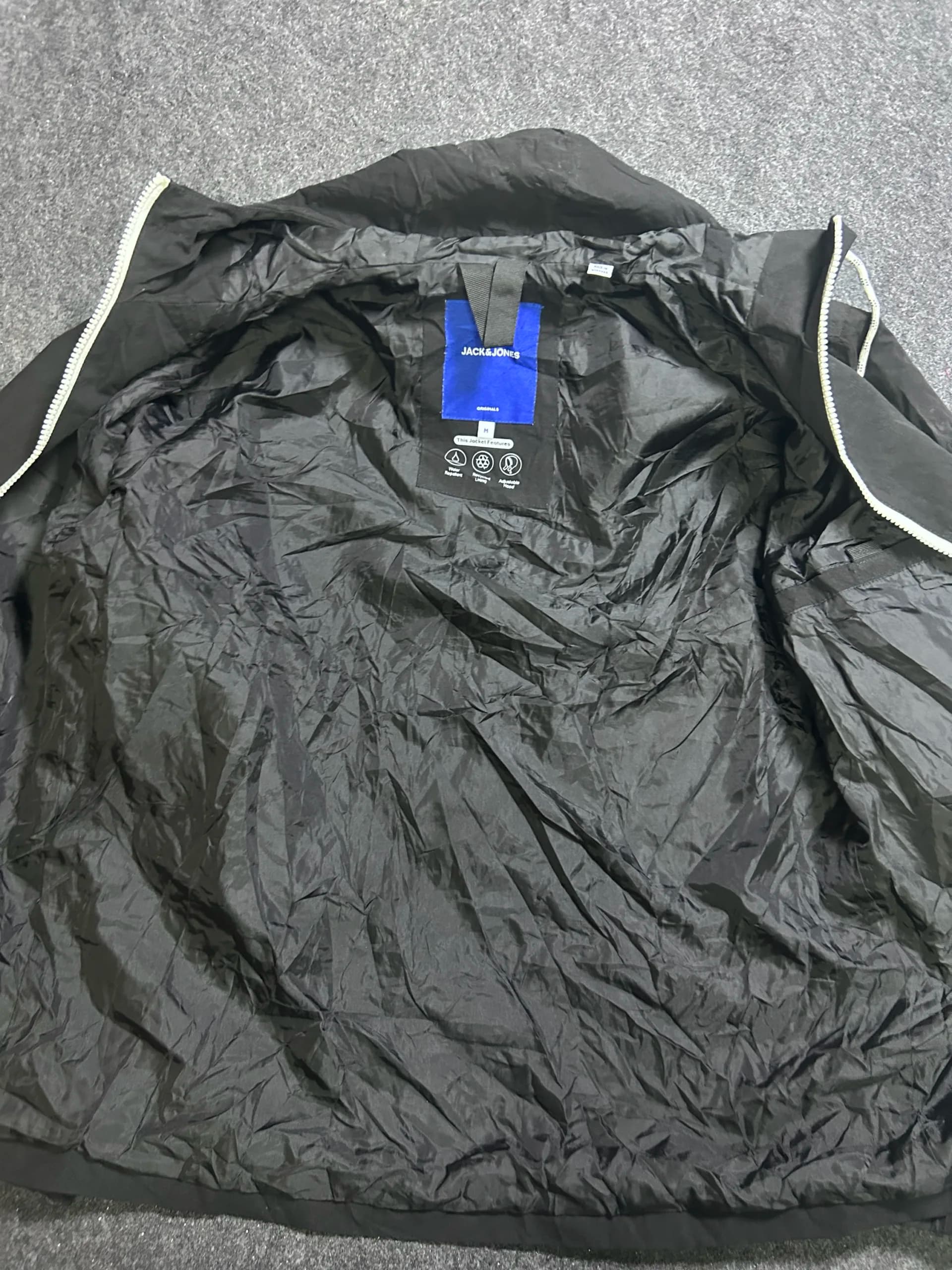 Branded thrift jacket India detail view