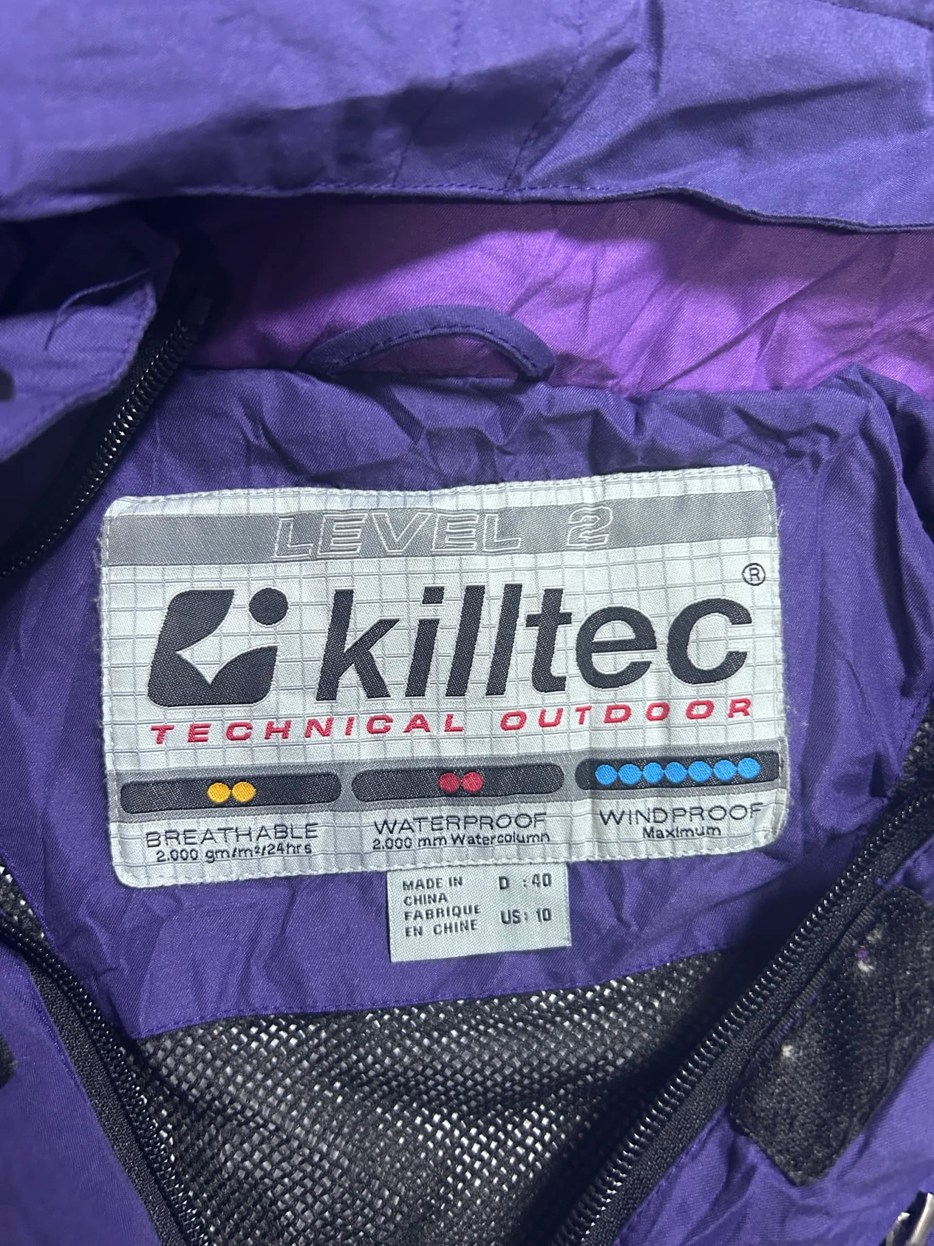 Branded thrift waterproof jacket India detail view