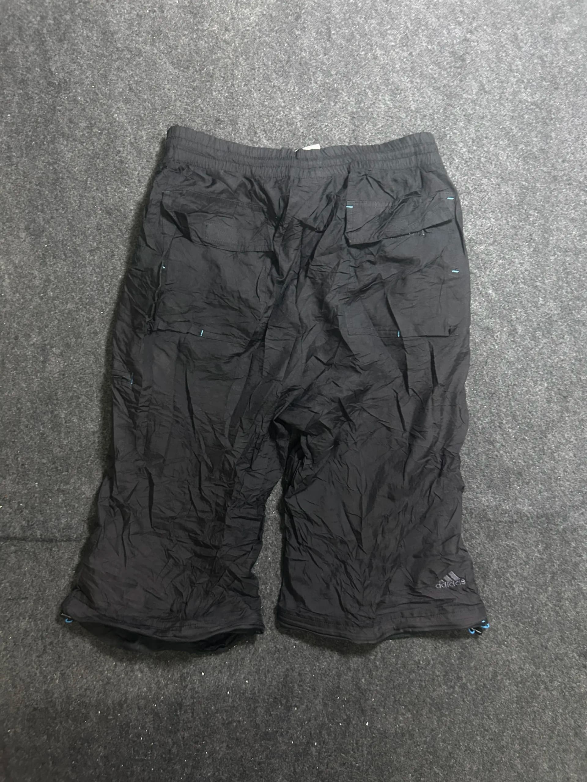Adidas thrift shorts India close-up