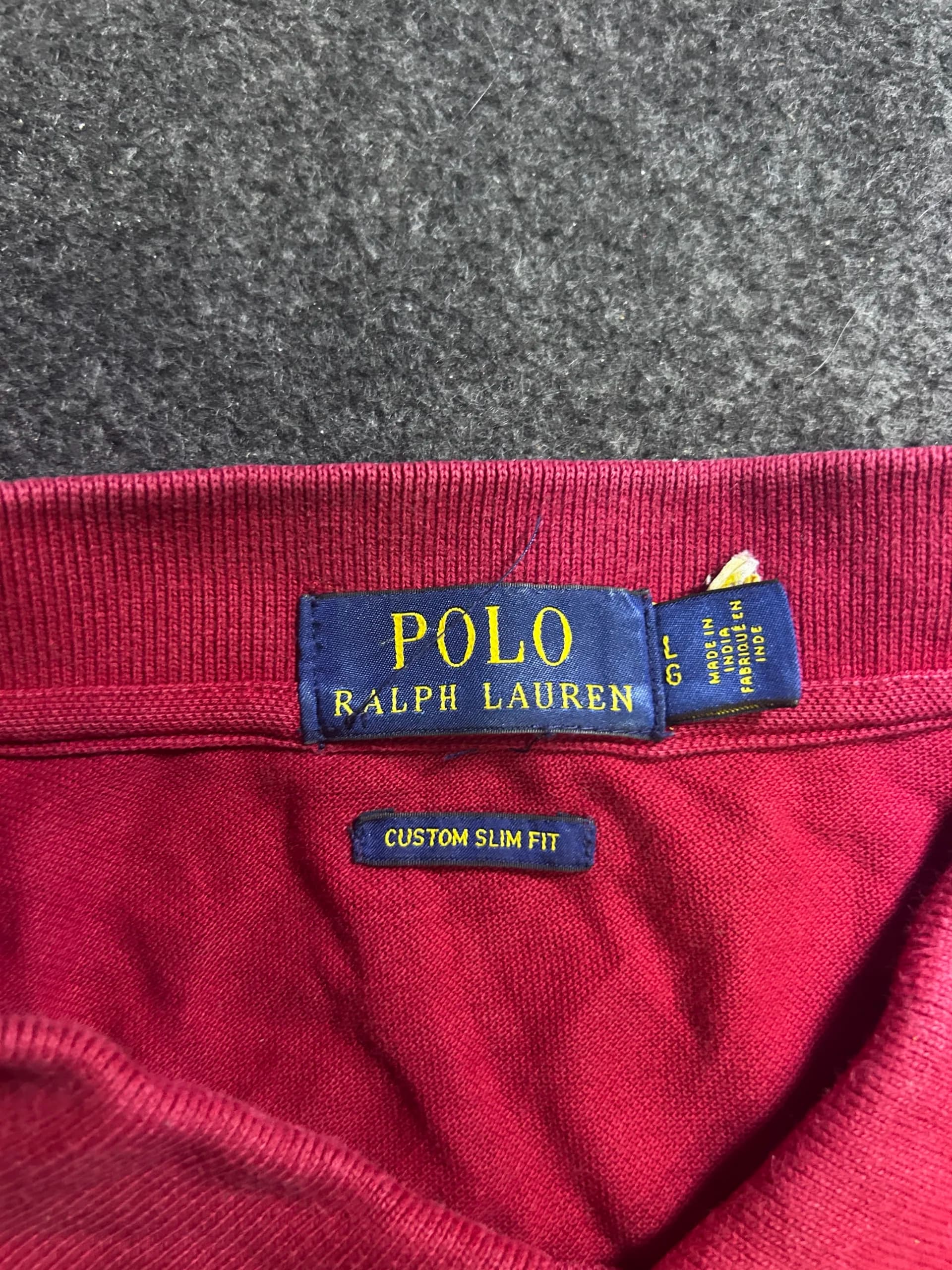 Ralph Lauren thrift polo shirt India detail view
