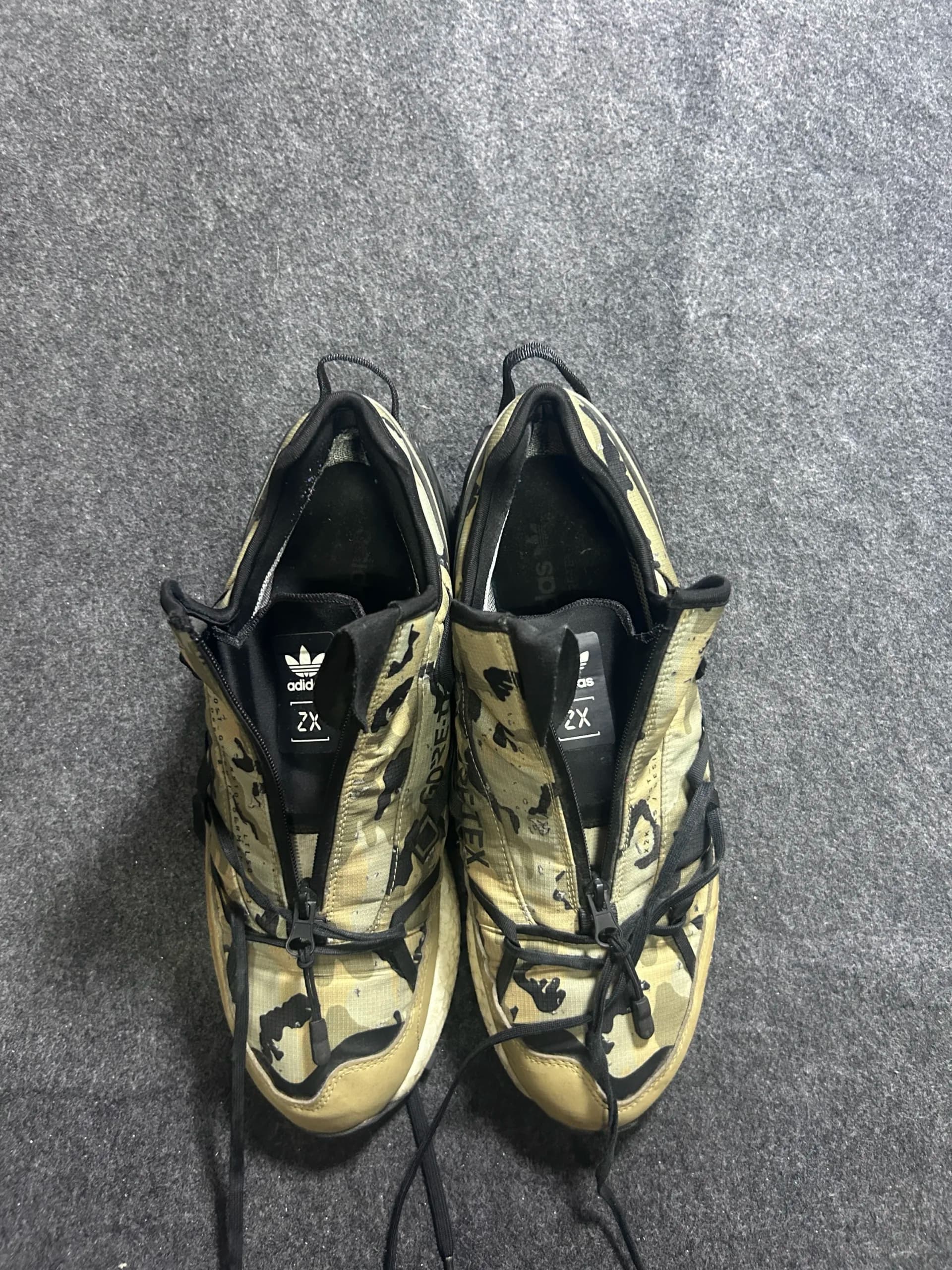 Adidas thrift clothing India close-up