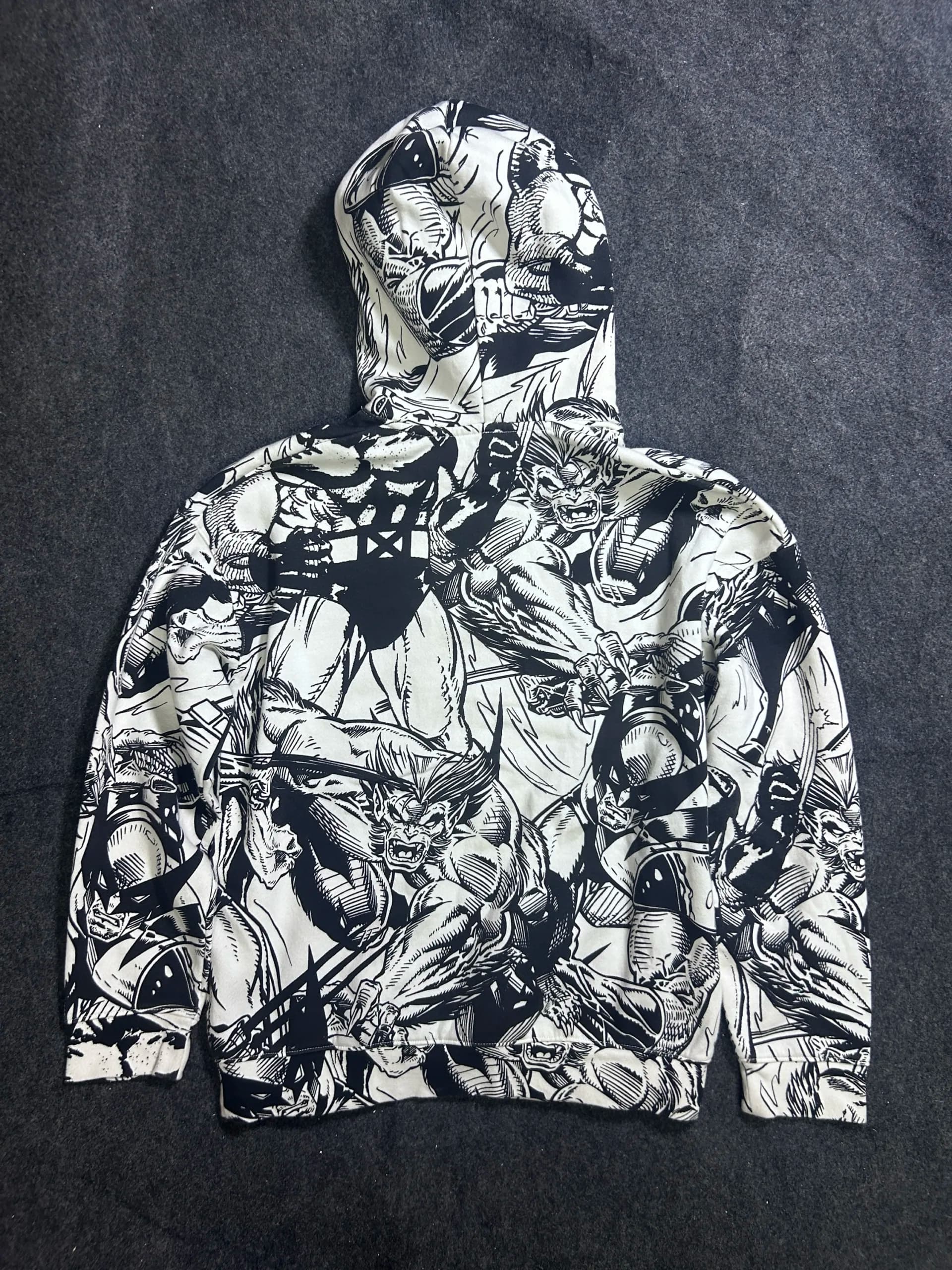 Branded thrift hoodie India back view