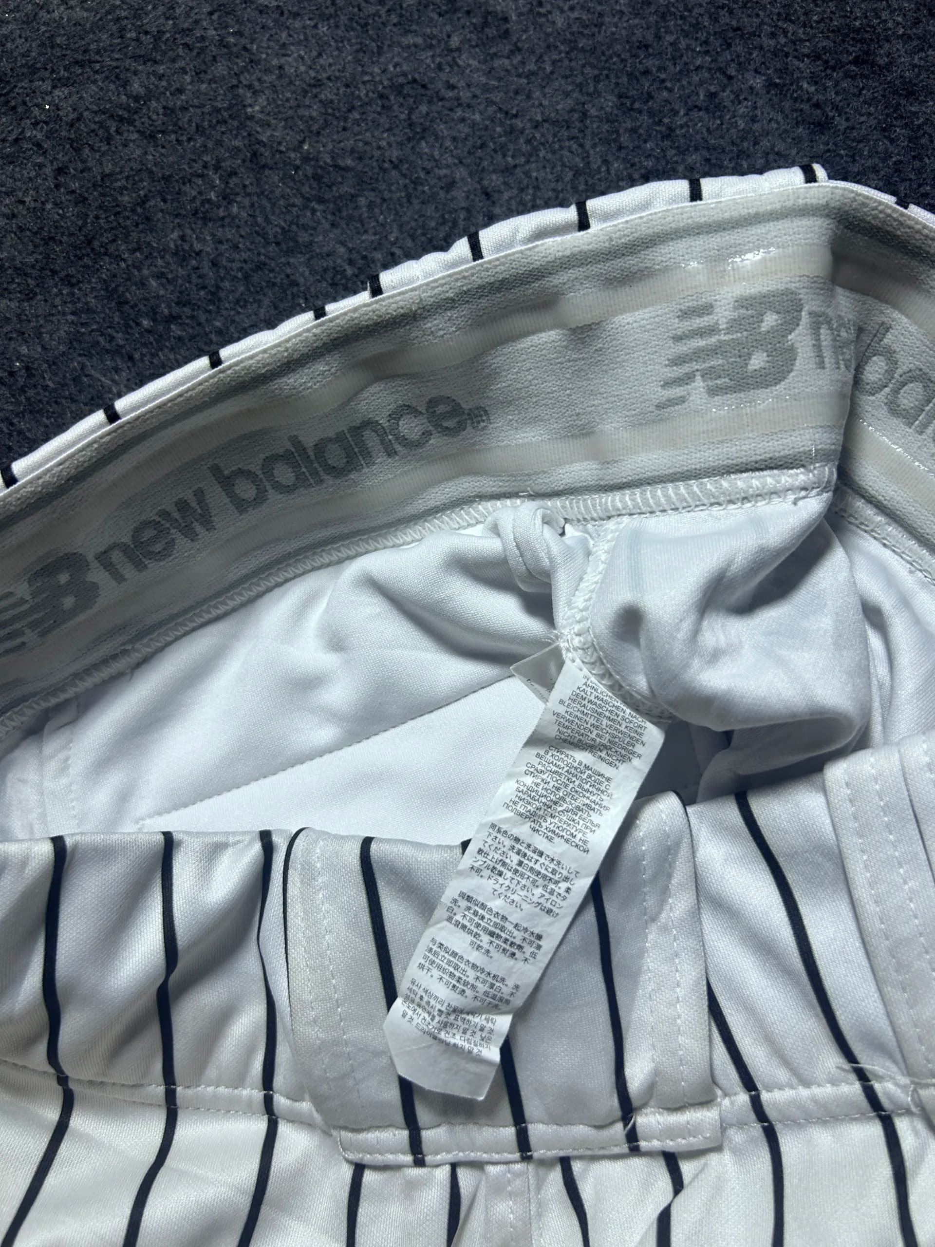 New Balance thrift shorts India close-up