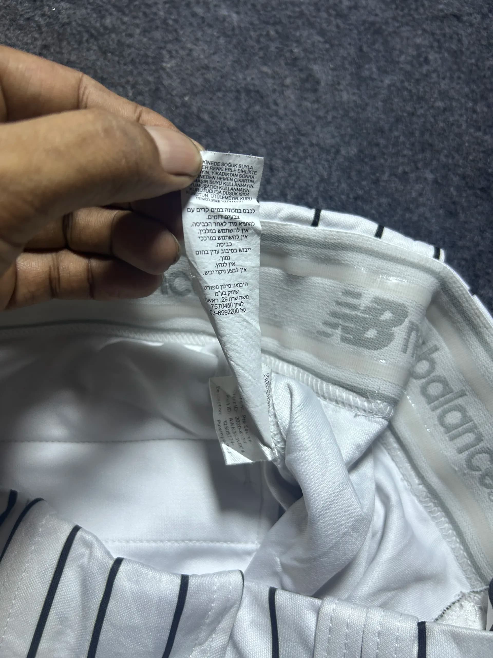 New Balance thrift shorts India detail view
