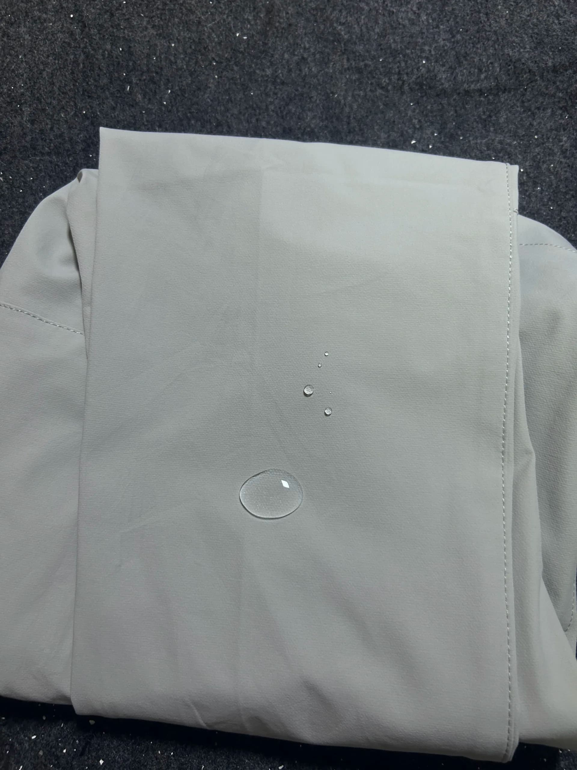 Branded thrift waterproof jacket India close-up