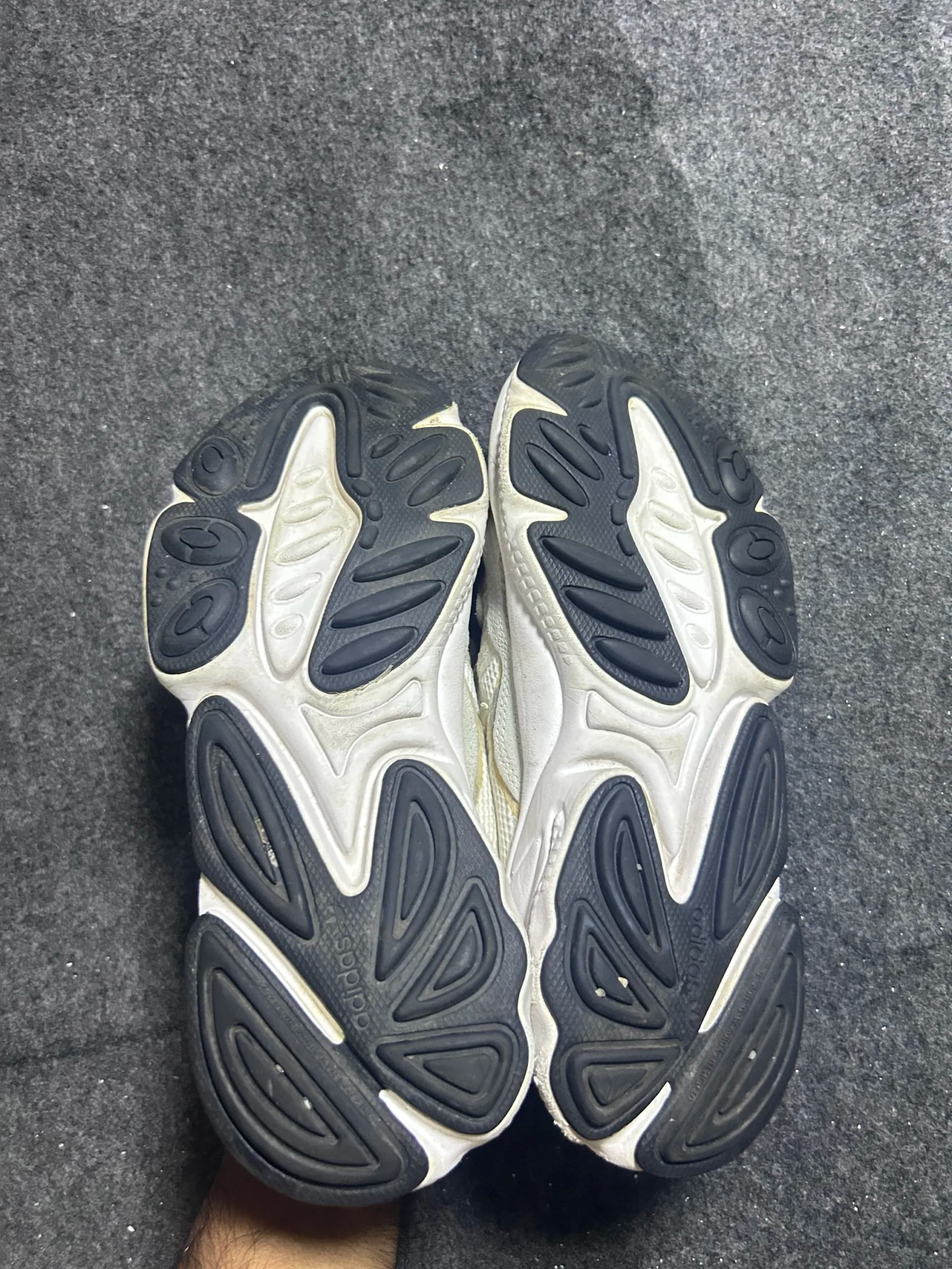 Adidas thrift sneakers India close-up