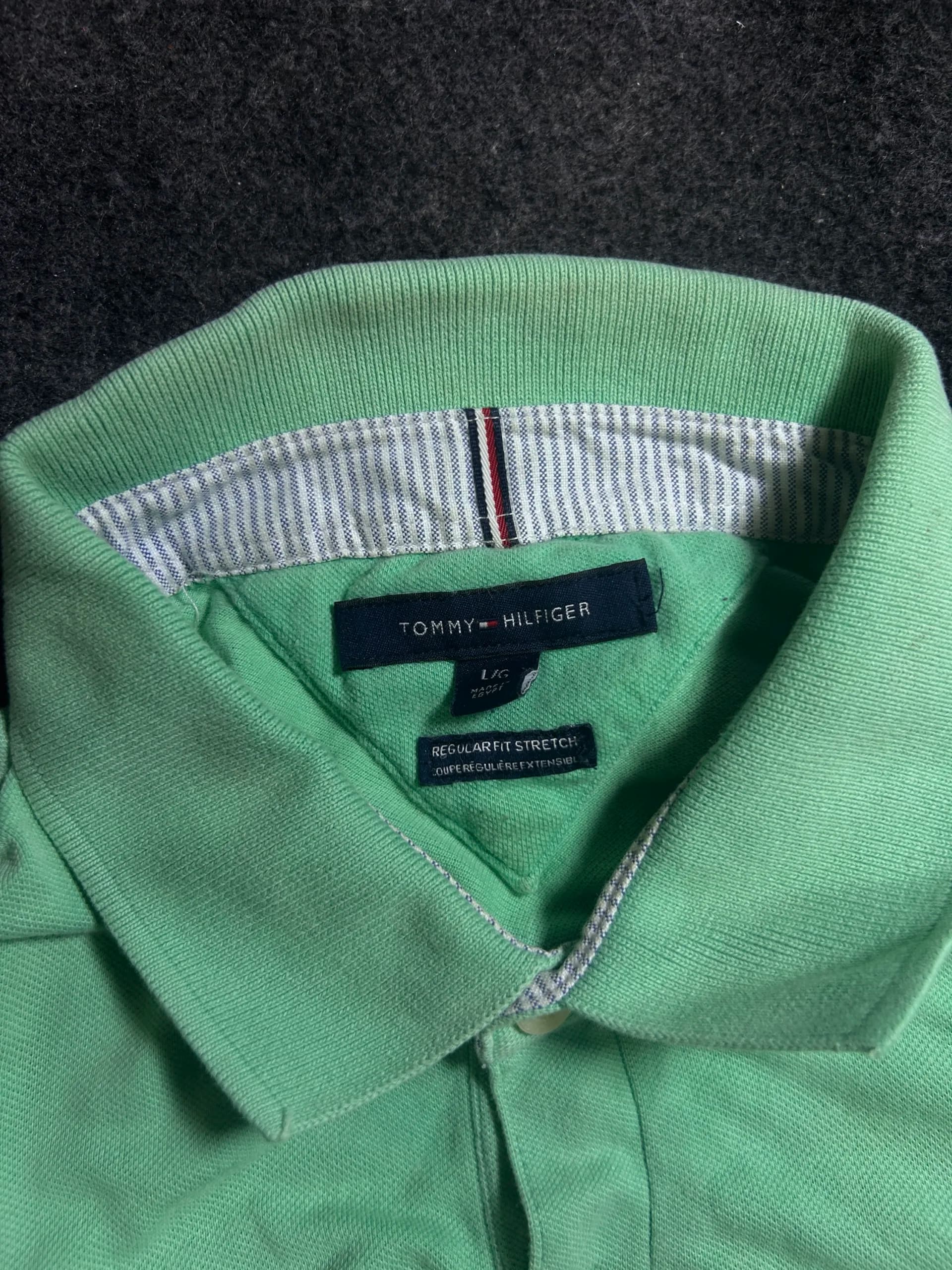 Tommy Hilfiger thrift polo shirt India detail view
