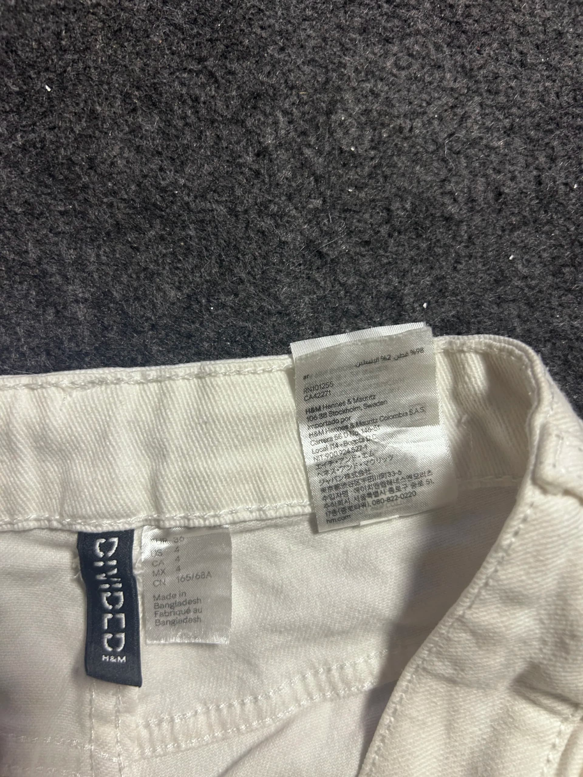 Branded thrift jeans India close-up