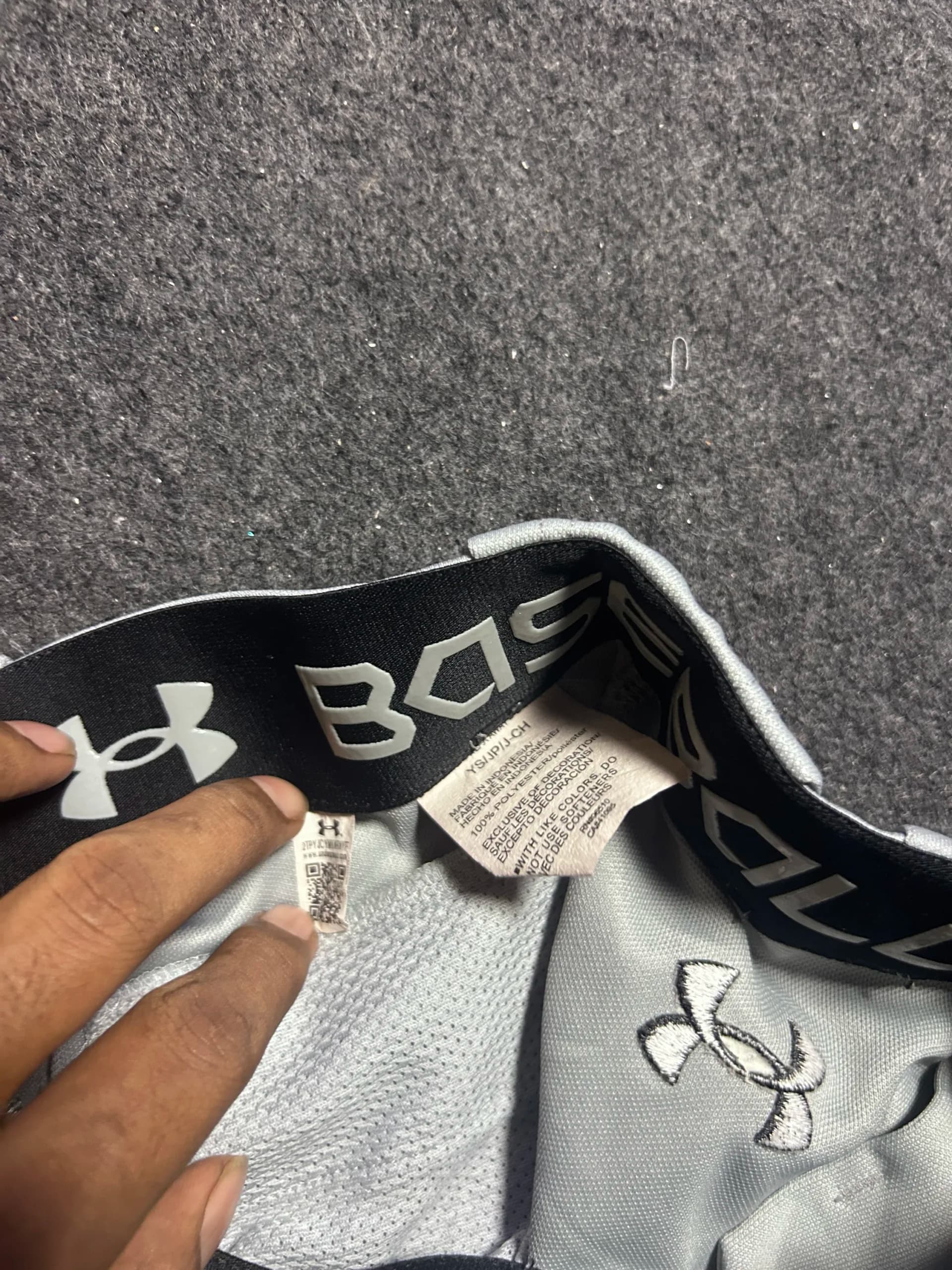 Under Armour thrift shorts India close-up