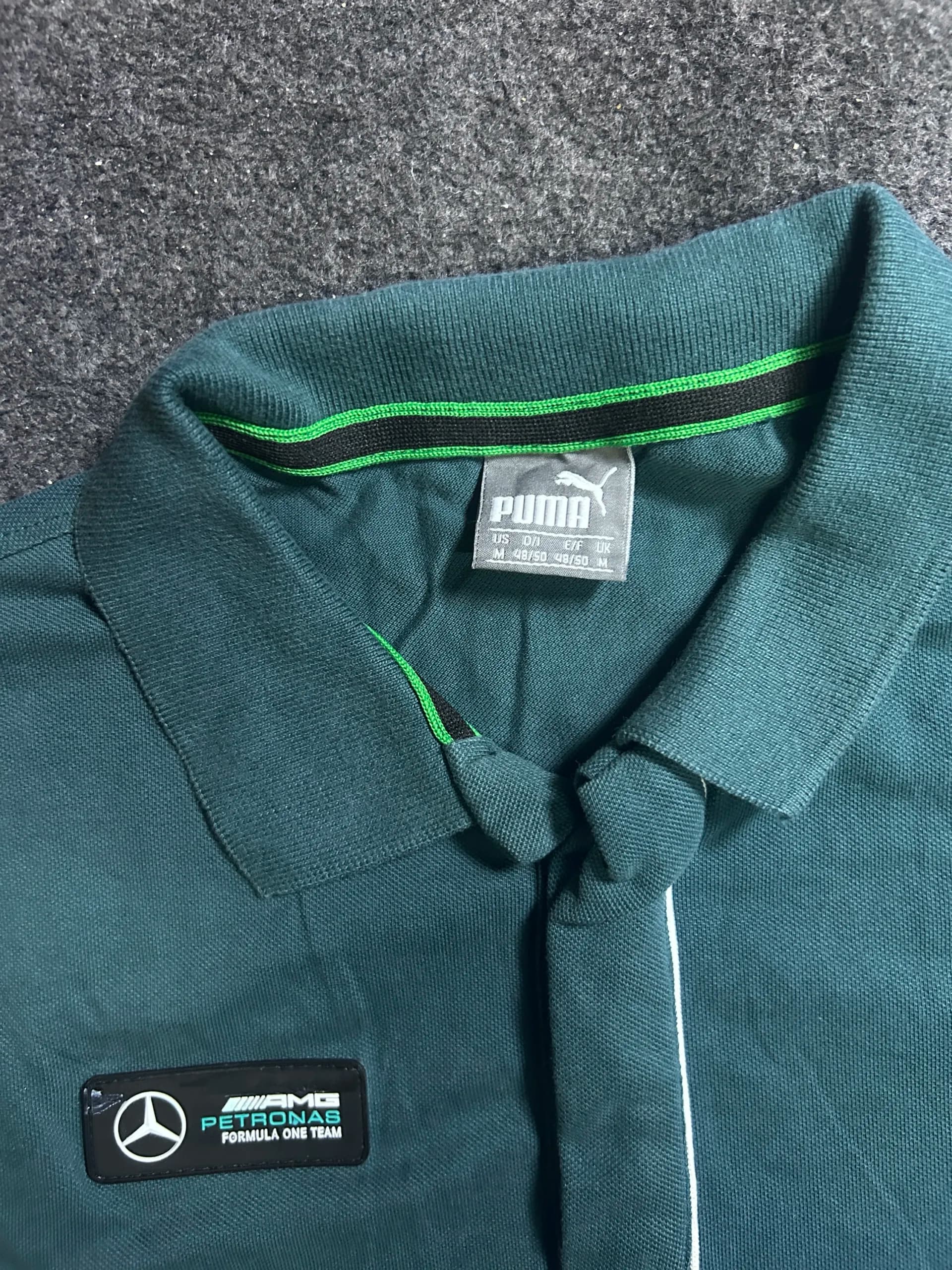 Puma thrift polo shirt India detail view