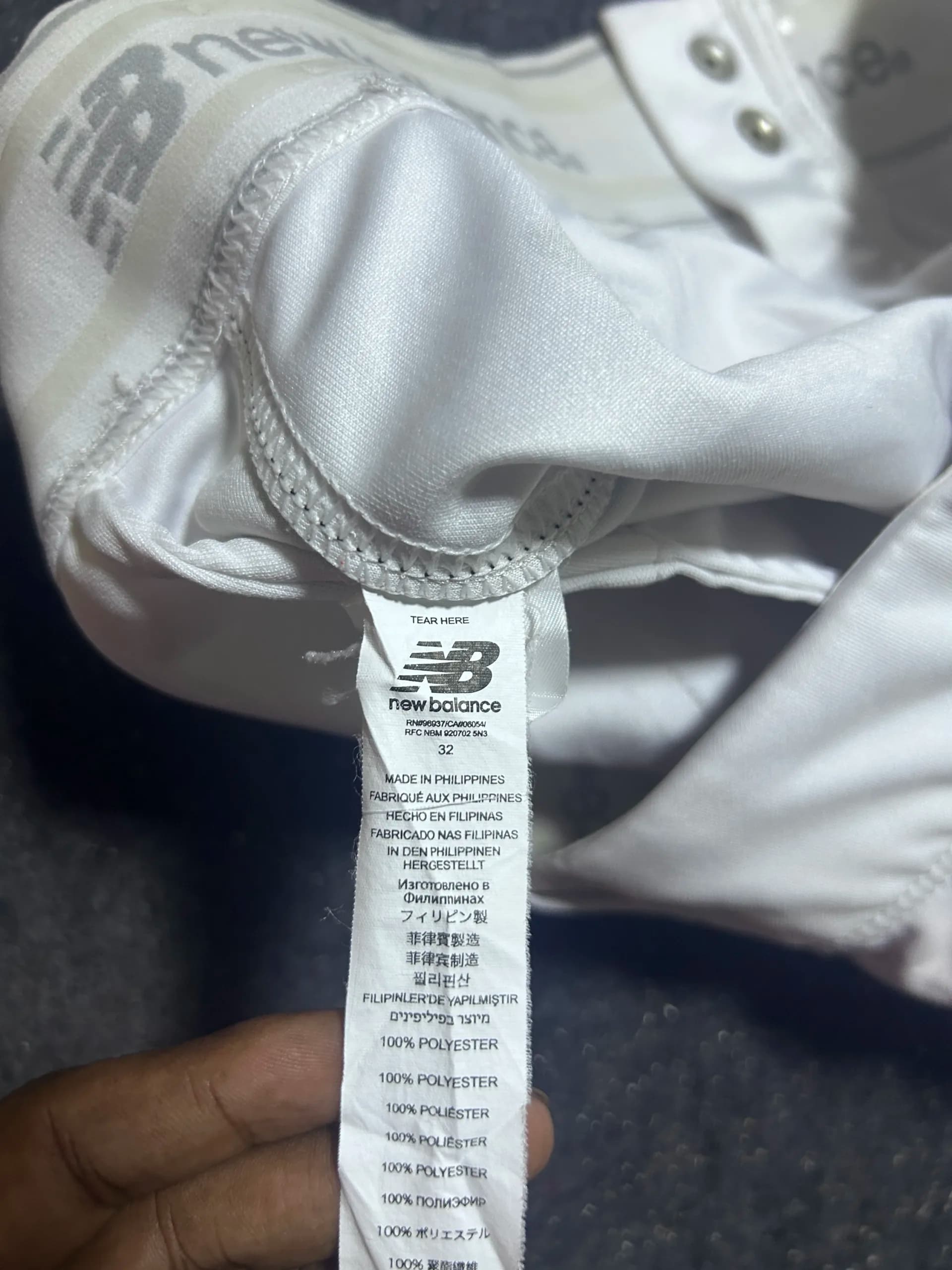 New Balance thrift shorts India close-up